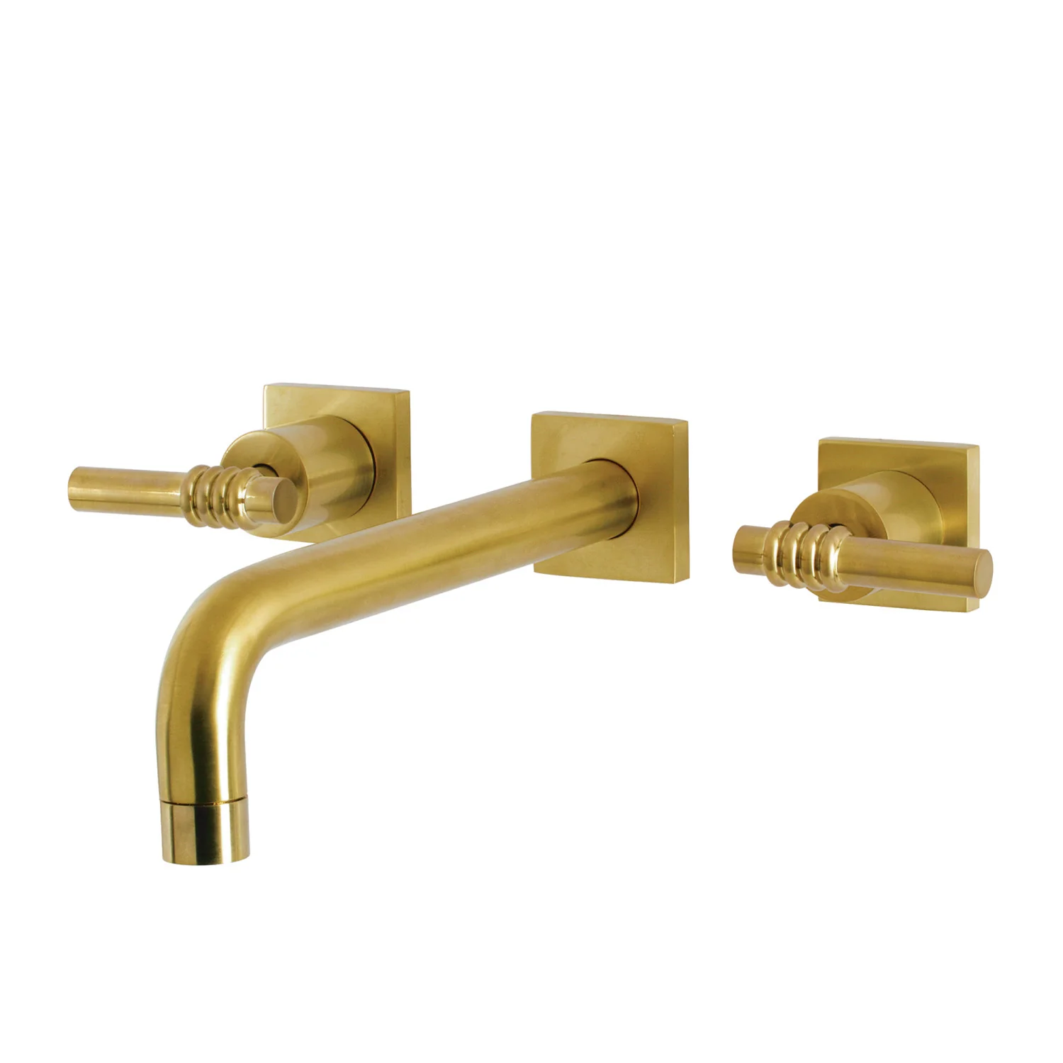 Kingston Sona KS6027ML - Milano Two-Handle 3-Hole Wall Mount Tub Faucet, Brushed Brass