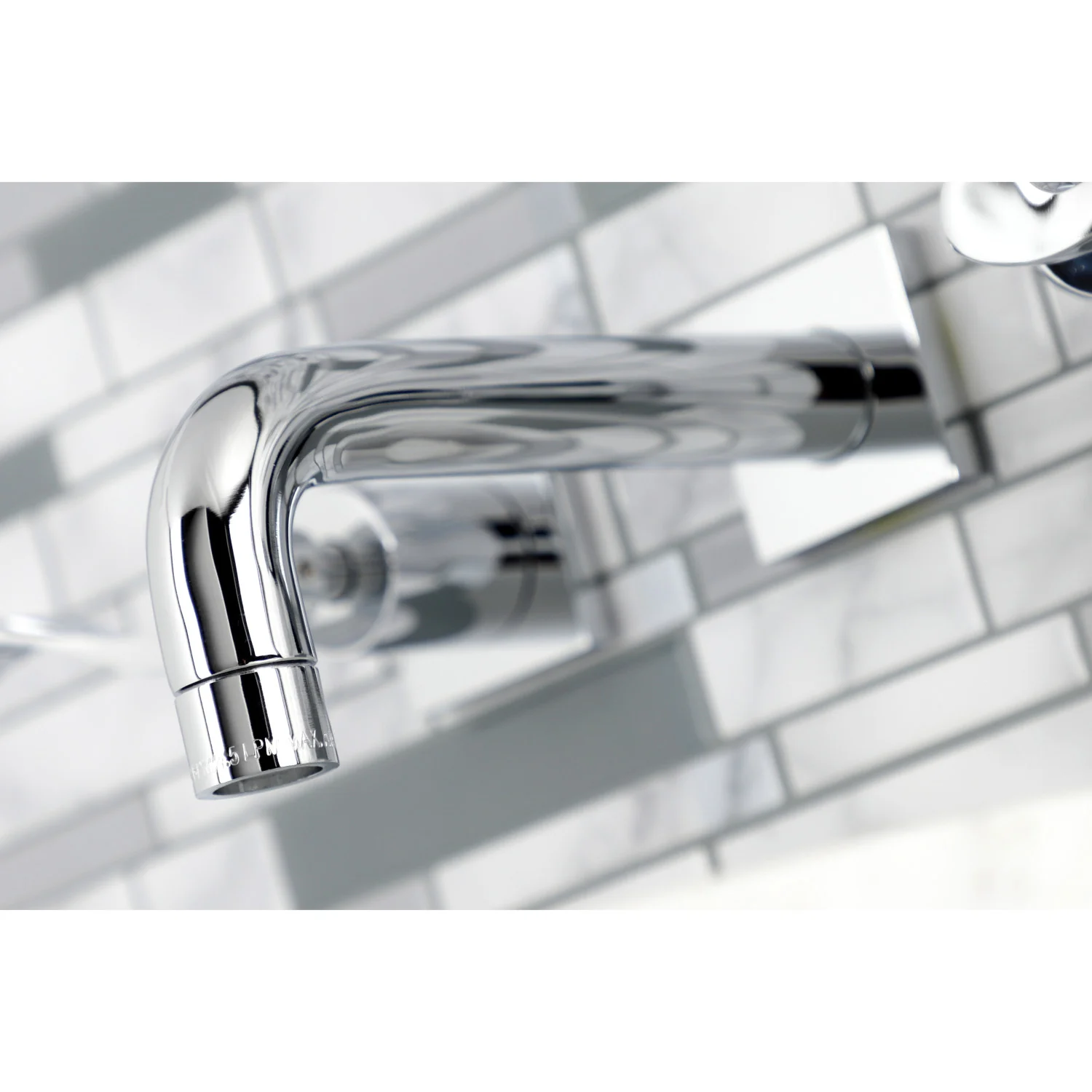 Kingston Tulare KS6121DFL - NuWave Double-Handle 3-Hole Wall Mount Bathroom Faucet, Polished Chrome - Image 3
