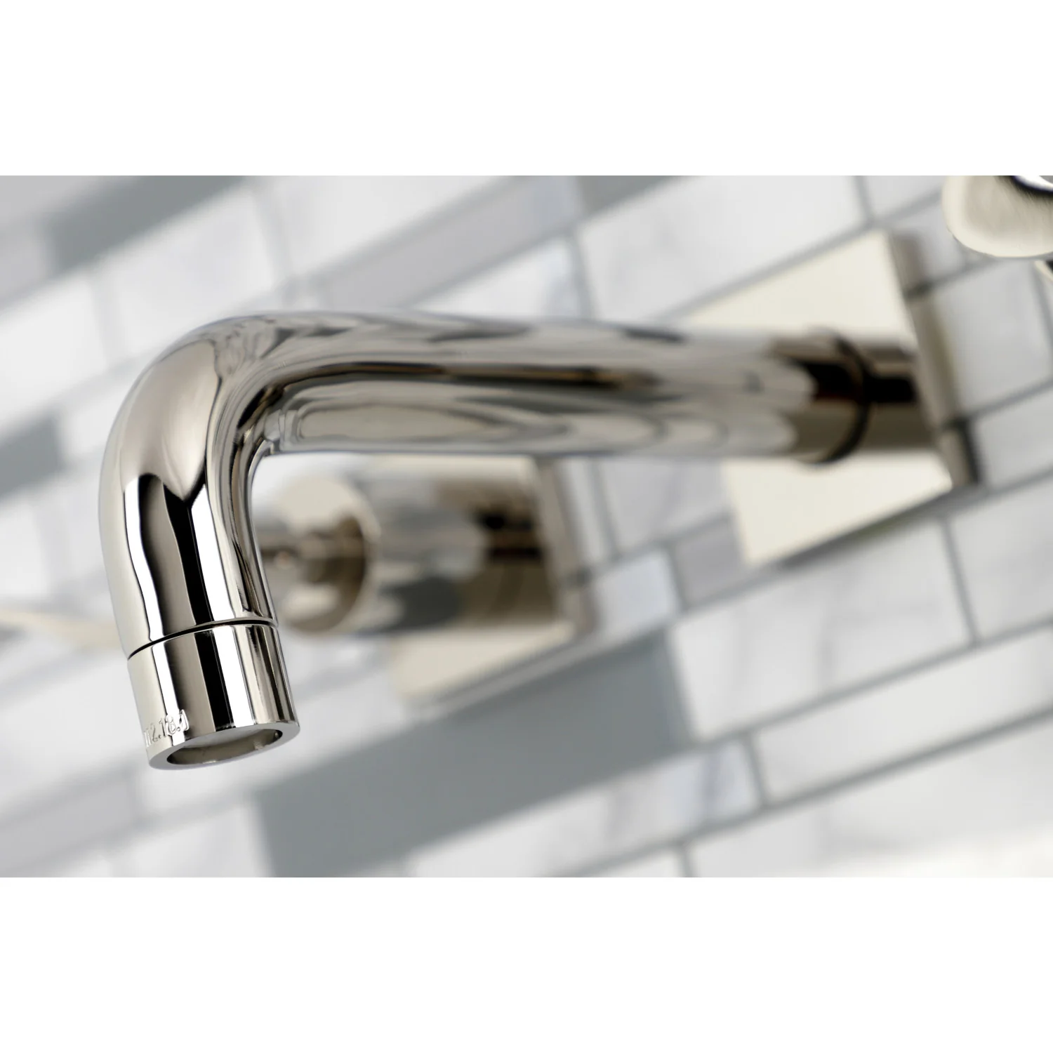 Kingston Tulare KS6126DFL - NuWave Double-Handle 3-Hole Wall Mount Bathroom Faucet, Polished Nickel - Image 3