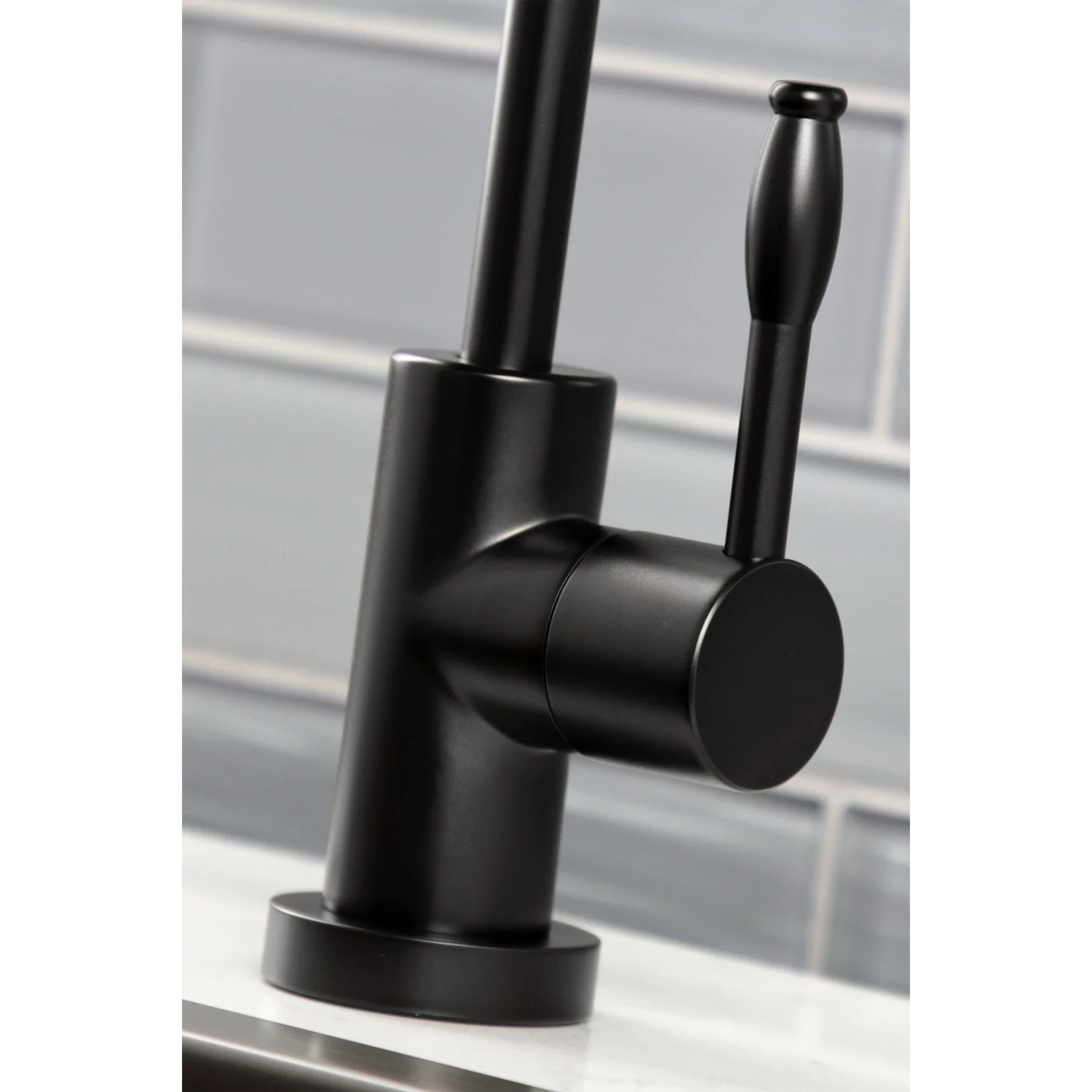 Kingston Sona KS6190NKL - Nustudio Single-Handle 1-Hole Deck Mount Water Filtration Faucet, Matte Black - Image 2