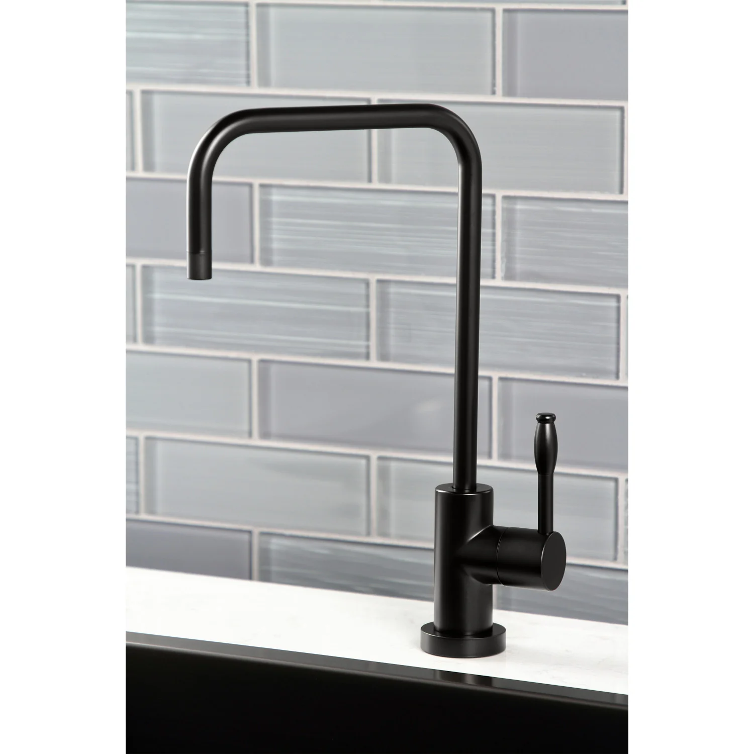 Kingston Sona KS6190NKL - Nustudio Single-Handle 1-Hole Deck Mount Water Filtration Faucet, Matte Black - Image 5