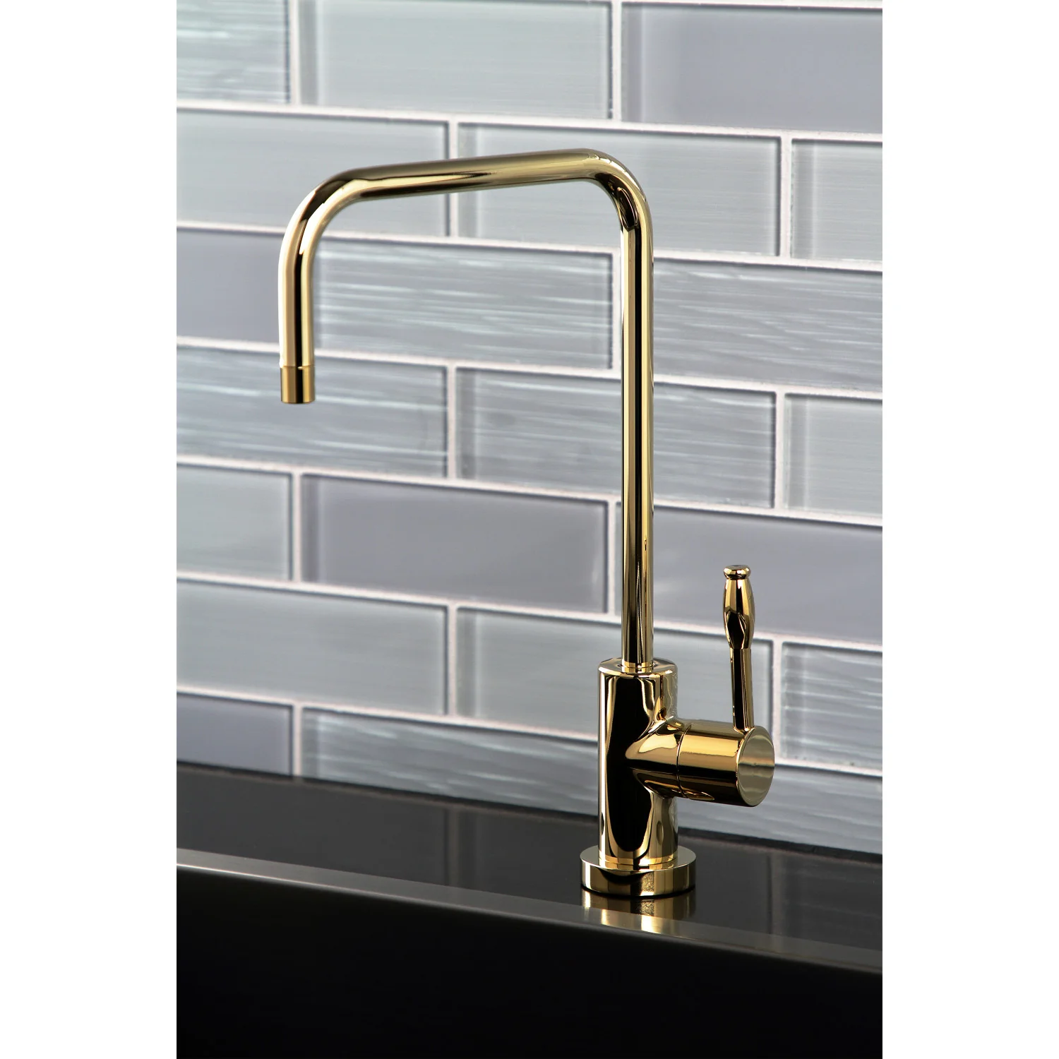 Kingston Sona KS6192NKL - Nustudio Single-Handle 1-Hole Deck Mount Water Filtration Faucet, Polished Brass - Image 5