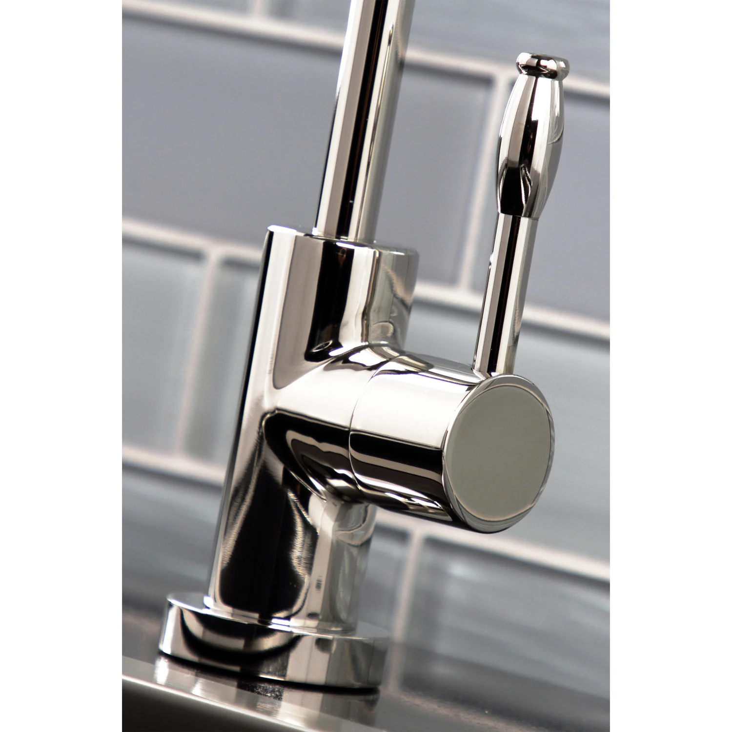 Kingston Sona KS6196NKL - Nustudio Single-Handle 1-Hole Deck Mount Water Filtration Faucet, Polished Nickel - Image 2
