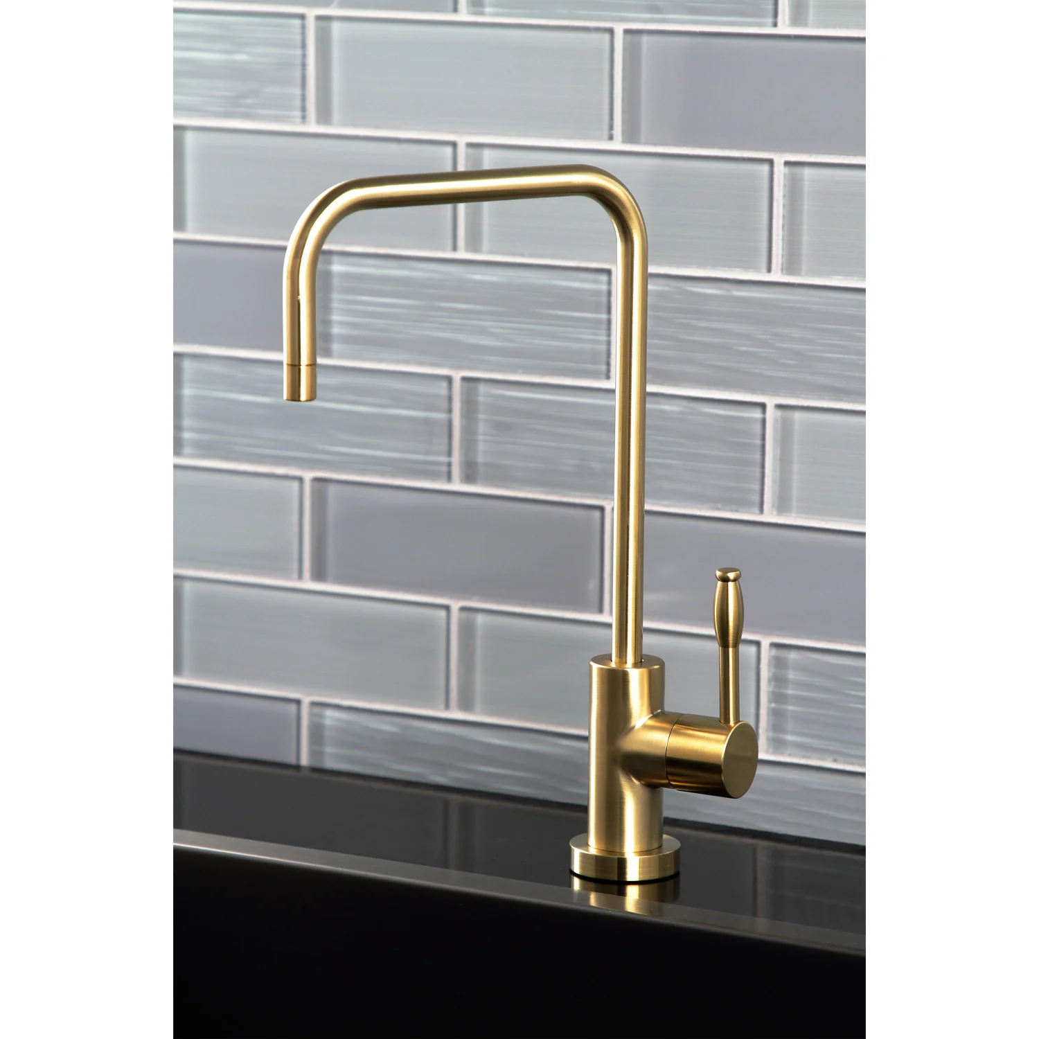 Kingston Sona KS6197NKL - Nustudio Single-Handle 1-Hole Deck Mount Water Filtration Faucet, Brushed Brass - Image 5