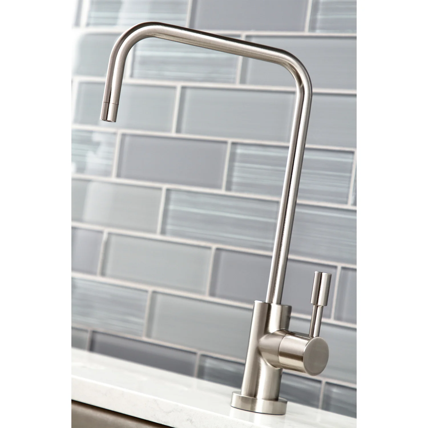 Kingston Sona KS6198DL - Concord Single-Handle 1-Hole Deck Mount Water Filtration Faucet, Brushed Nickel - Image 4