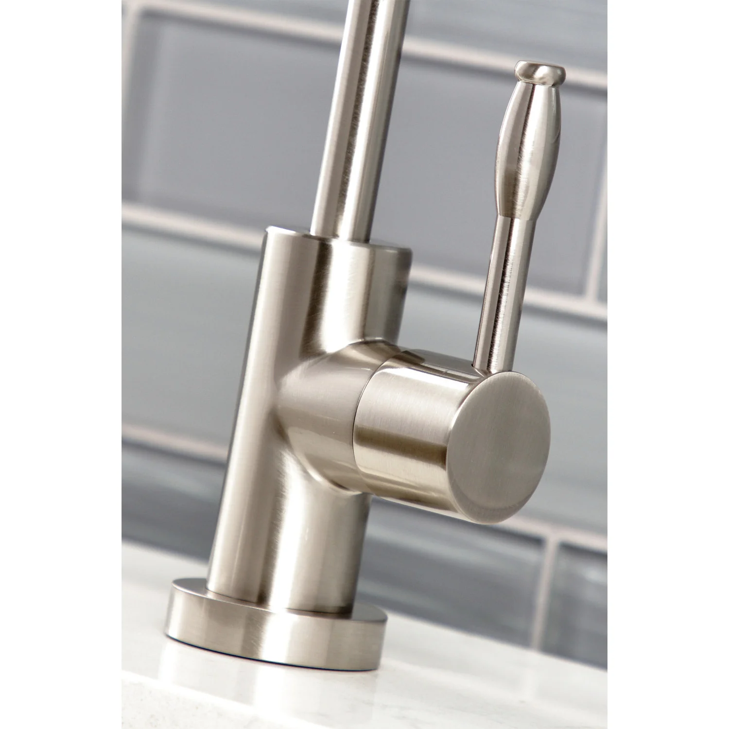 Kingston Sona KS6198NKL - Nustudio Single-Handle 1-Hole Deck Mount Water Filtration Faucet, Brushed Nickel - Image 2
