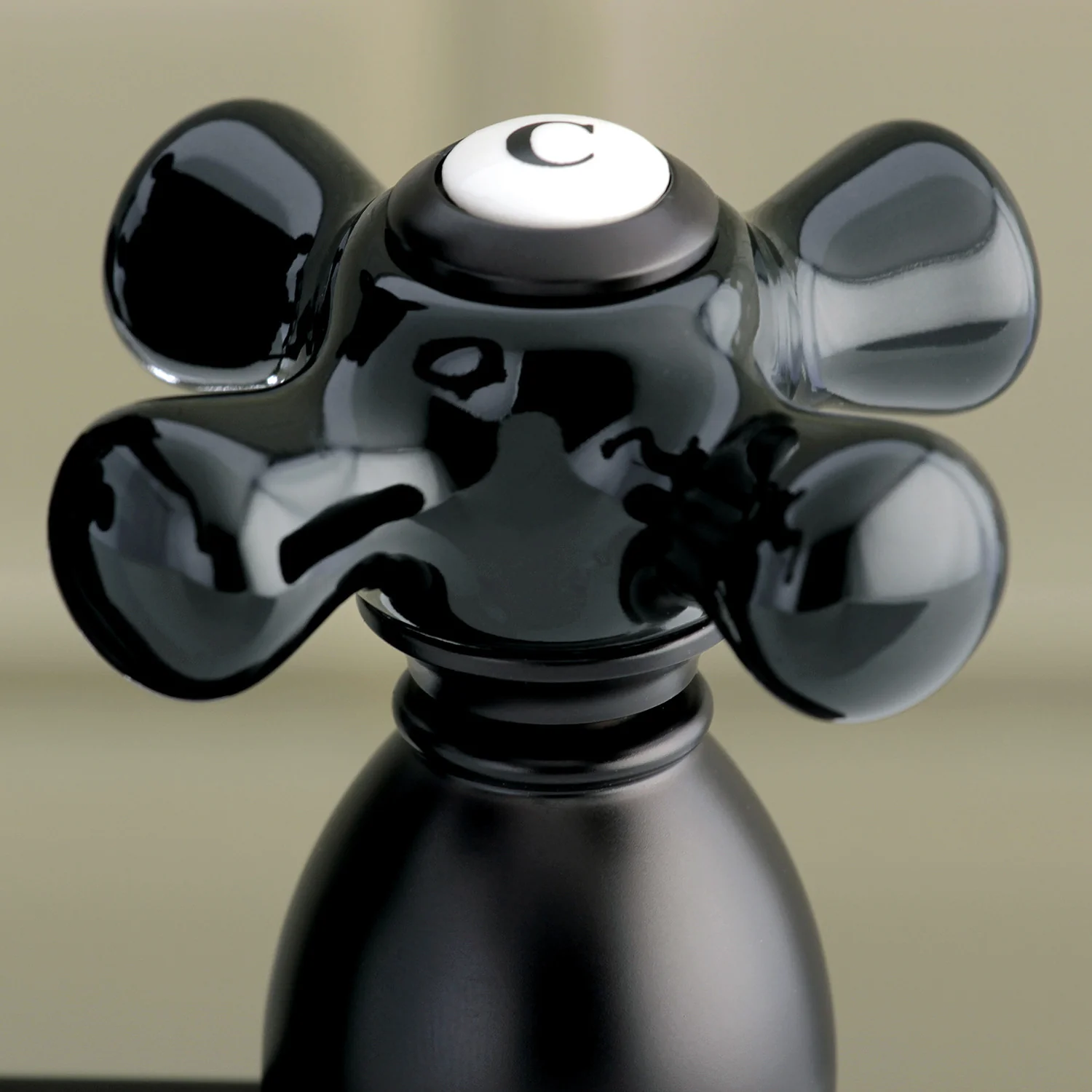 Kingston Tulare KS7005PKX - Duchess Double-Handle 3-Hole Deck Mount 4-Inch Centerset Bathroom Faucet with Brass Pop-Up, Oil Rubbed Bronze - Image 3