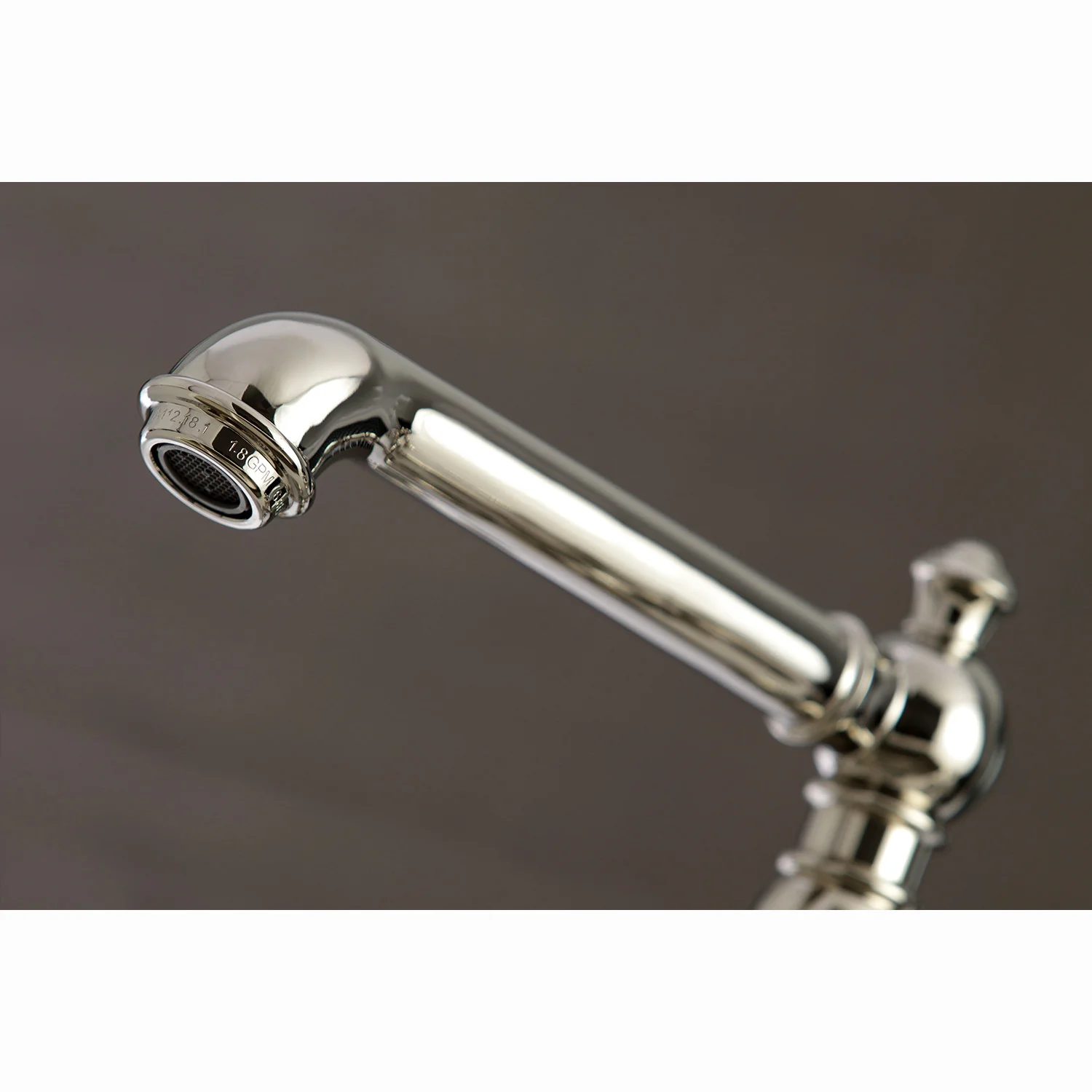 Kingston Tulare KS7276PLBS - English Country Two-Handle 4-Hole Deck Mount Bridge Kitchen Faucet with Brass Sprayer, Polished Nickel - Image 4