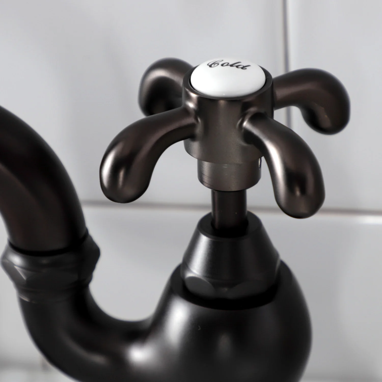 Kingston Heirloom KS7975TX - French Country Two-Handle 3-Hole Deck Mount Bridge Bathroom Faucet with Brass Pop-Up, Oil Rubbed Bronze - Image 7
