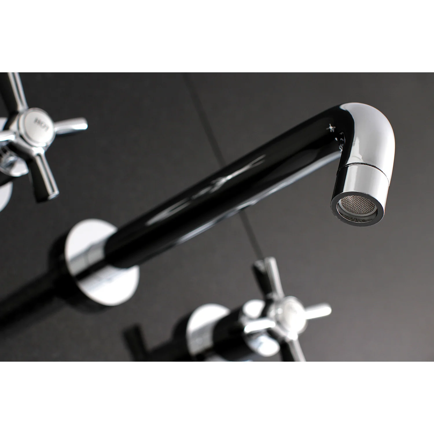 Kingston Sona KS8021ZX - Millennium Two-Handle 3-Hole Wall Mount Tub Faucet, Polished Chrome - Image 4