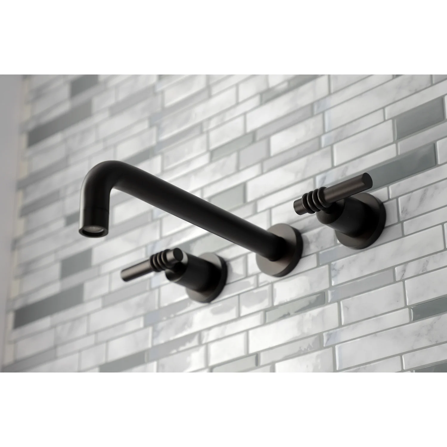 Kingston Sona KS8025ML - Milano Two-Handle 3-Hole Wall Mount Tub Faucet, Oil Rubbed Bronze - Image 9