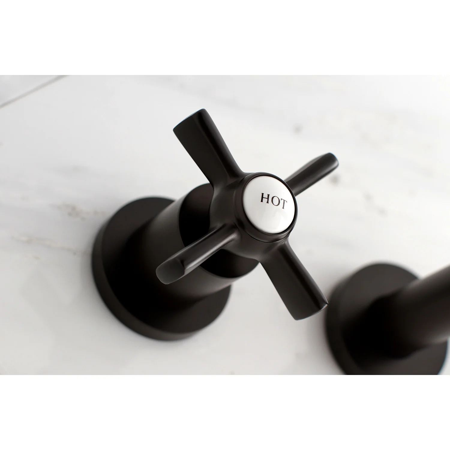 Kingston Sona KS8025ZX - Millennium Two-Handle 3-Hole Wall Mount Tub Faucet, Oil Rubbed Bronze - Image 2