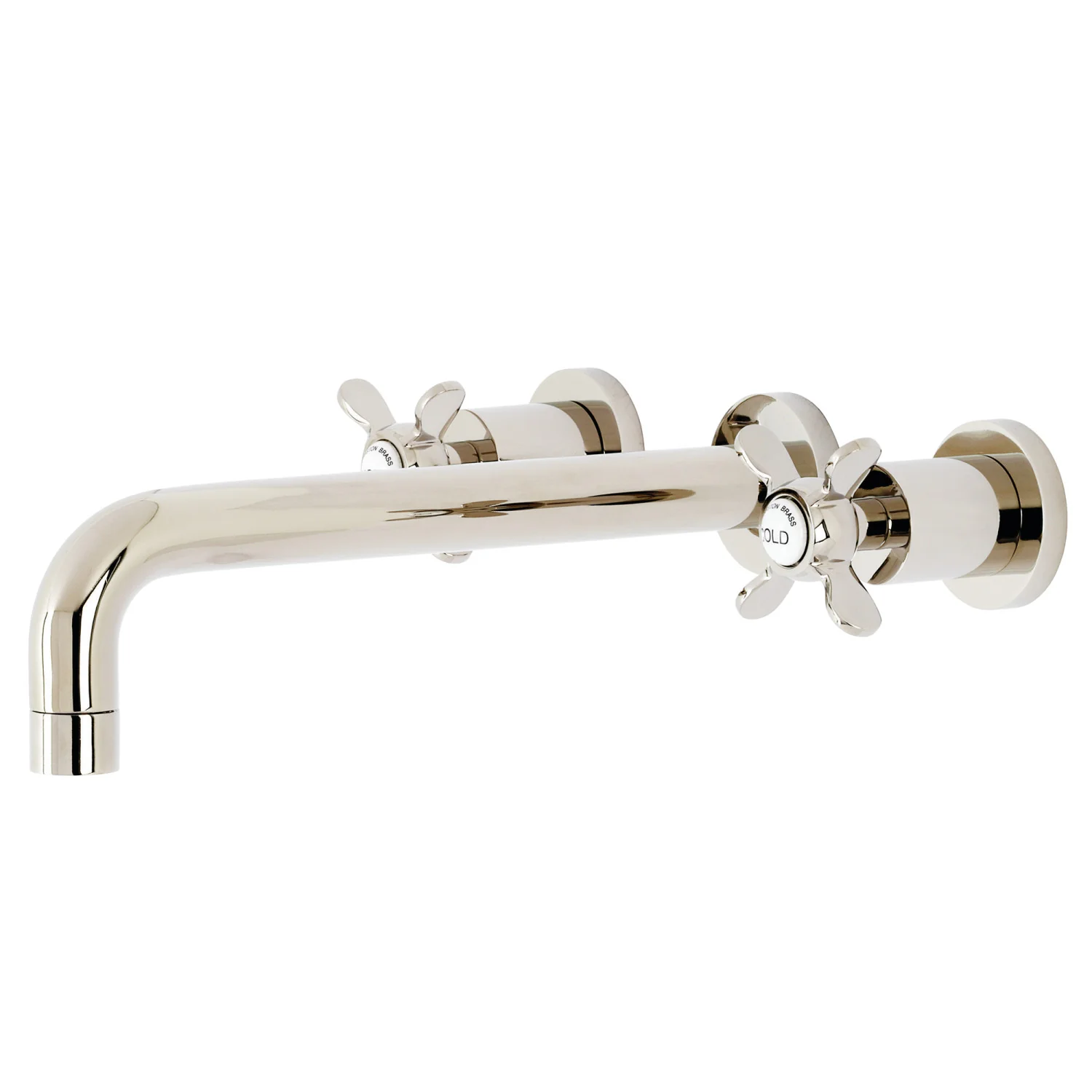 Kingston Tulare KS8026BEX - Essex Two-Handle 3-Hole Wall Mount Tub Faucet, Polished Nickel