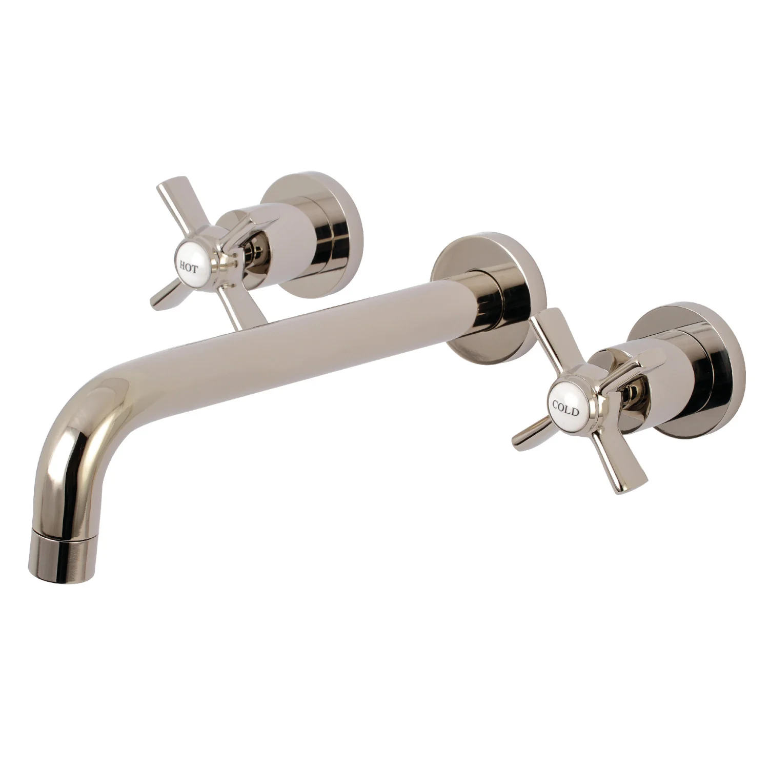 Kingston Sona KS8026ZX - Millennium Two-Handle 3-Hole Wall Mount Tub Faucet, Polished Nickel
