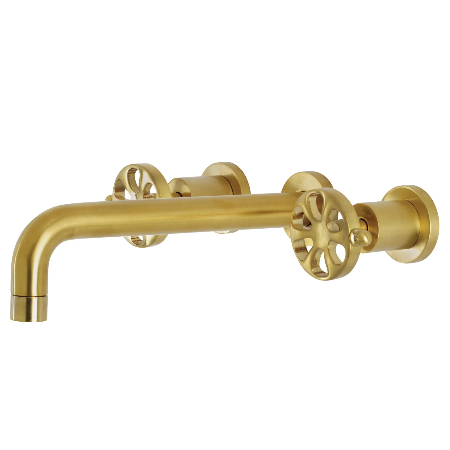 Kingston Sona KS8027RX - Belknap Two-Handle 3-Hole Wall Mount Tub Faucet, Brushed Brass