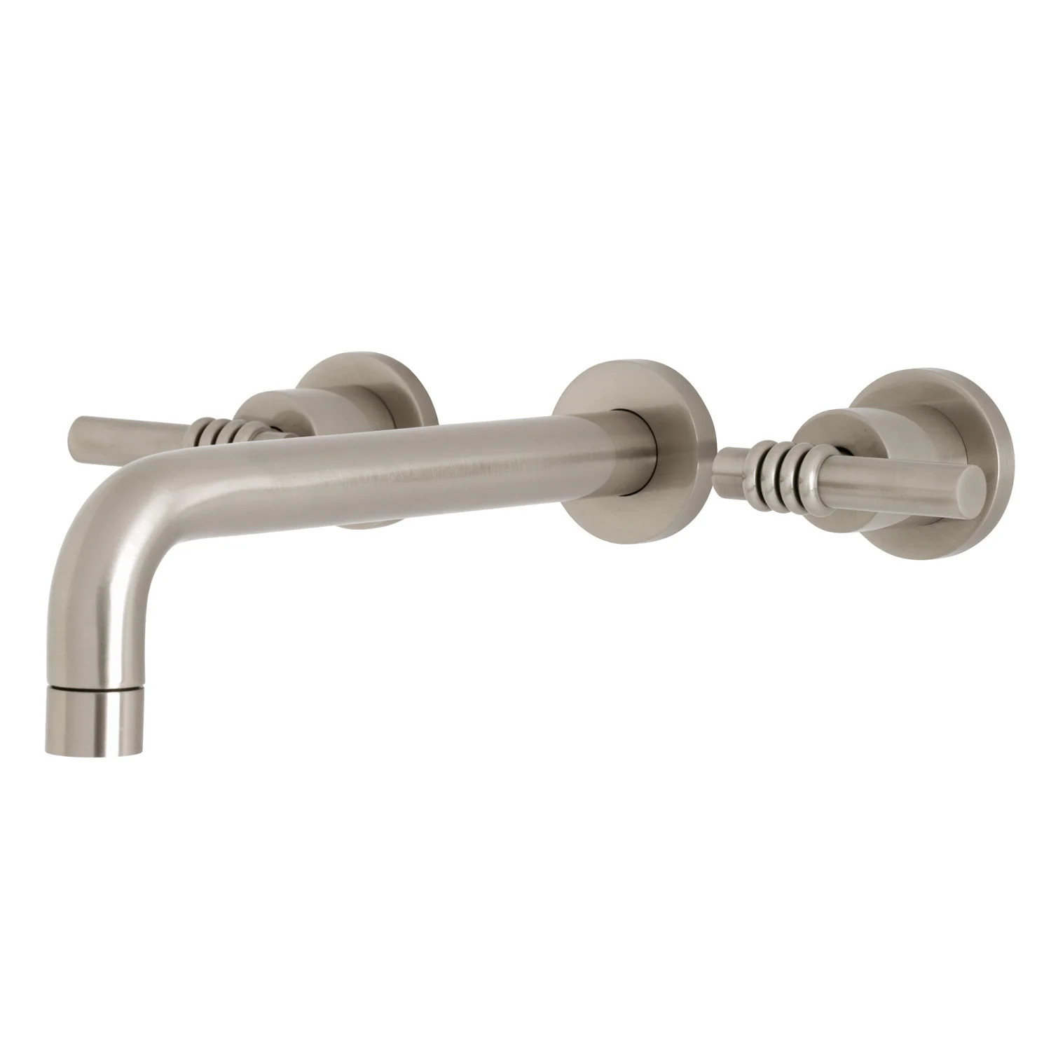 Kingston Sona KS8028ML - Milano Two-Handle 3-Hole Wall Mount Tub Faucet, Brushed Nickel