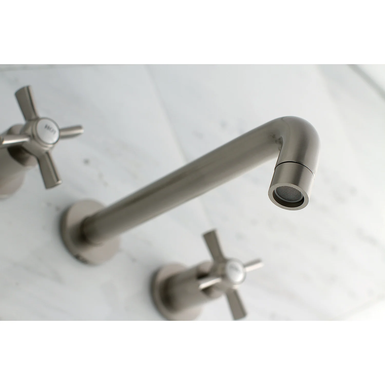 Kingston Sona KS8028ZX - Millennium Two-Handle 3-Hole Wall Mount Tub Faucet, Brushed Nickel - Image 3