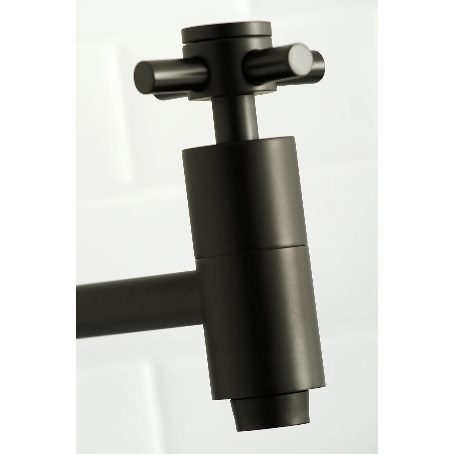 Kingston Sona KS8100DX - Concord Two-Handle 1-Hole Wall Mount Pot Filler Faucet, Matte Black - Image 5