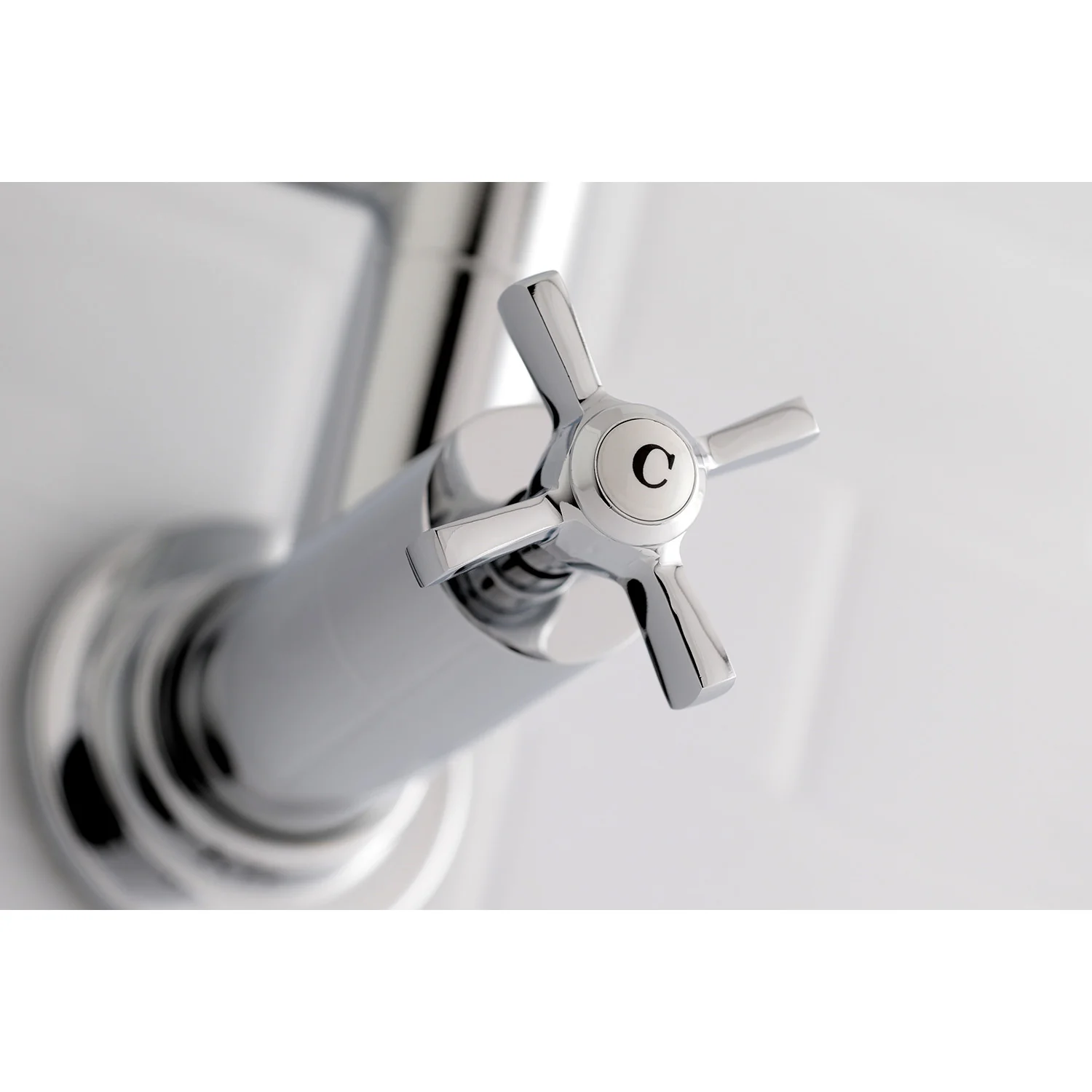 Kingston Sona KS8101ZX - Millennium Two-Handle 1-Hole Wall Mount Pot Filler Faucet, Polished Chrome - Image 5