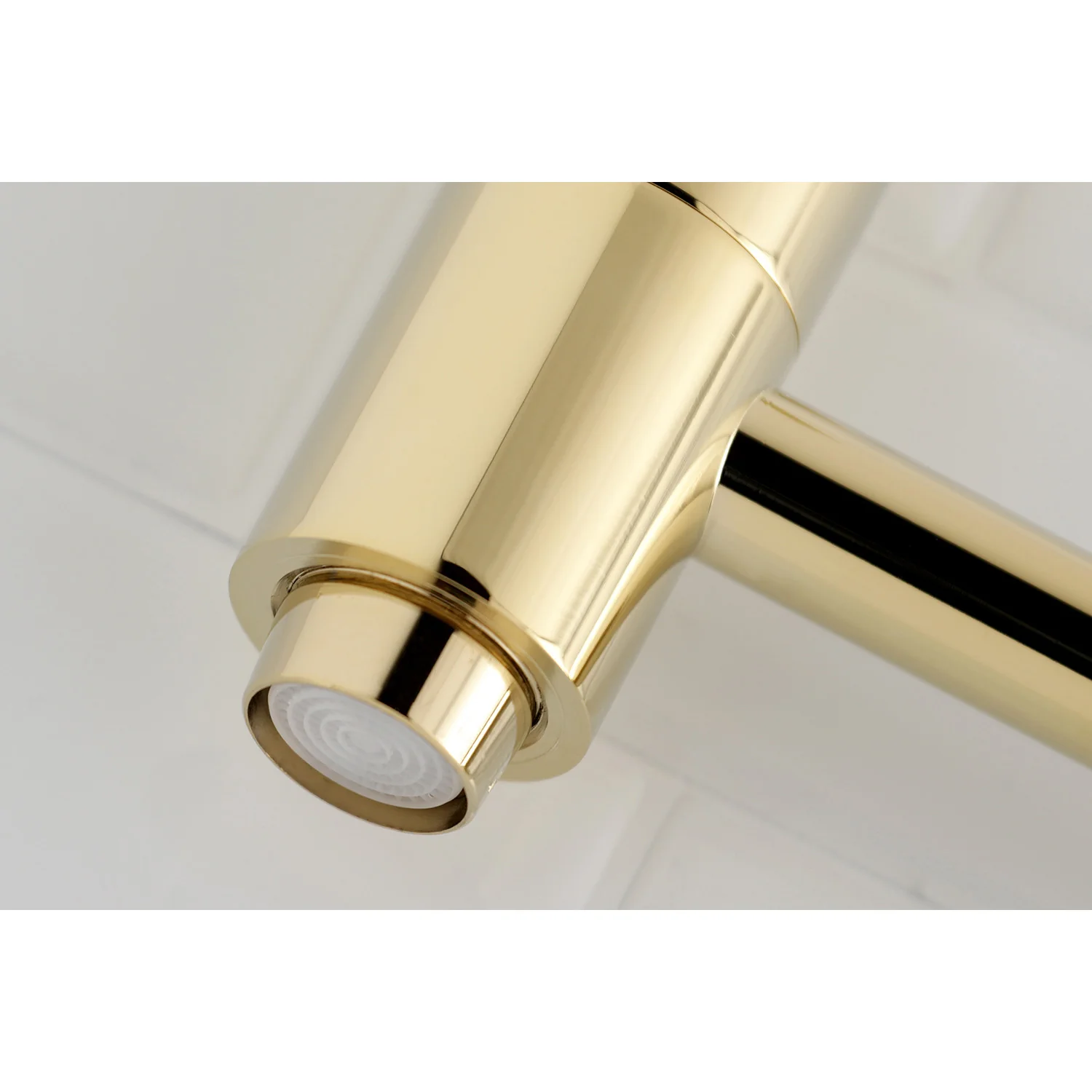 Kingston Sona KS8102DX - Concord Two-Handle 1-Hole Wall Mount Pot Filler Faucet, Polished Brass - Image 4