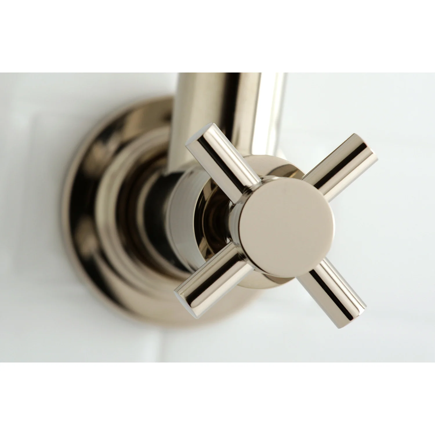 Kingston Sona KS8106DX - Concord Two-Handle 1-Hole Wall Mount Pot Filler Faucet, Polished Nickel - Image 3