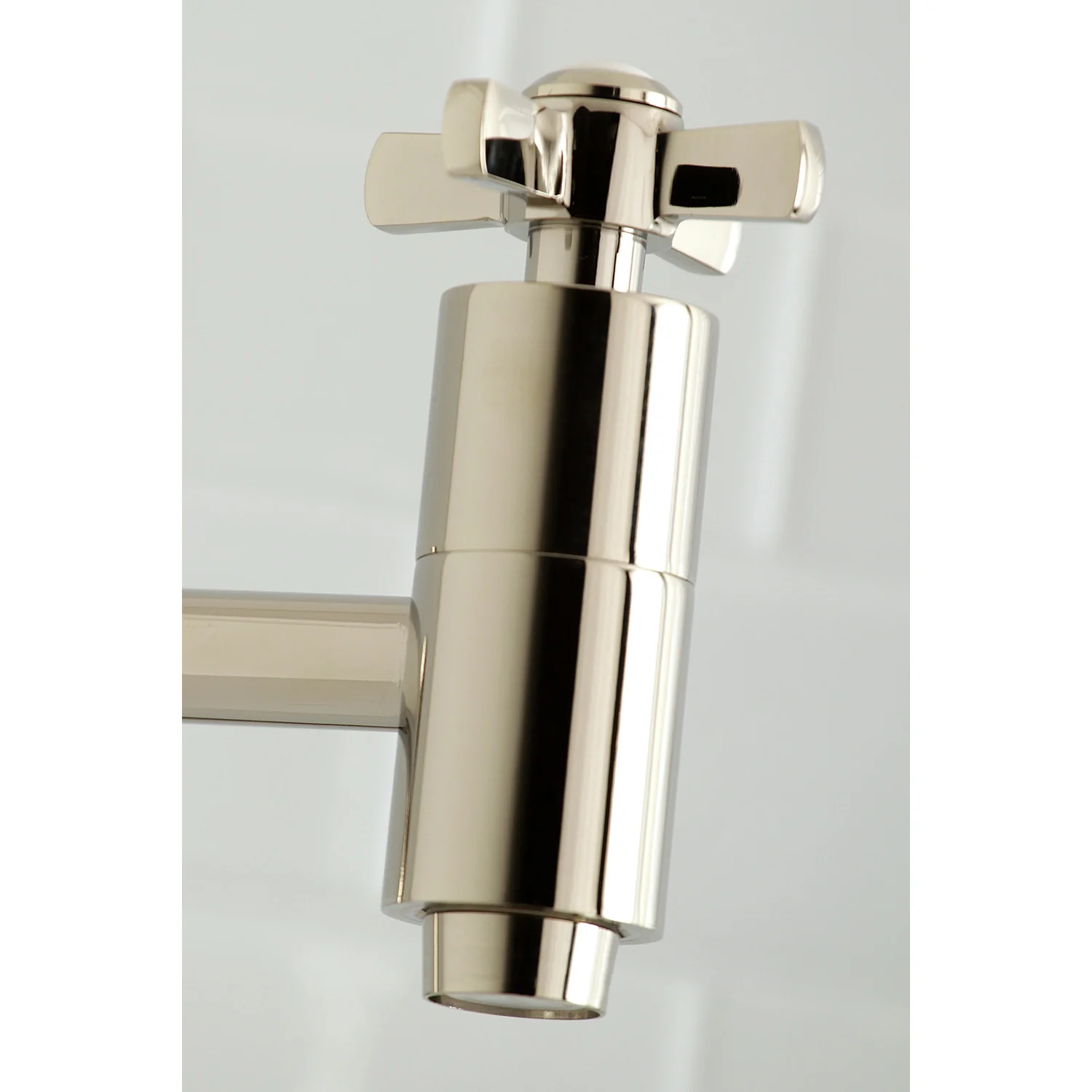 Kingston Sona KS8106ZX - Millennium Two-Handle 1-Hole Wall Mount Pot Filler Faucet, Polished Nickel - Image 5