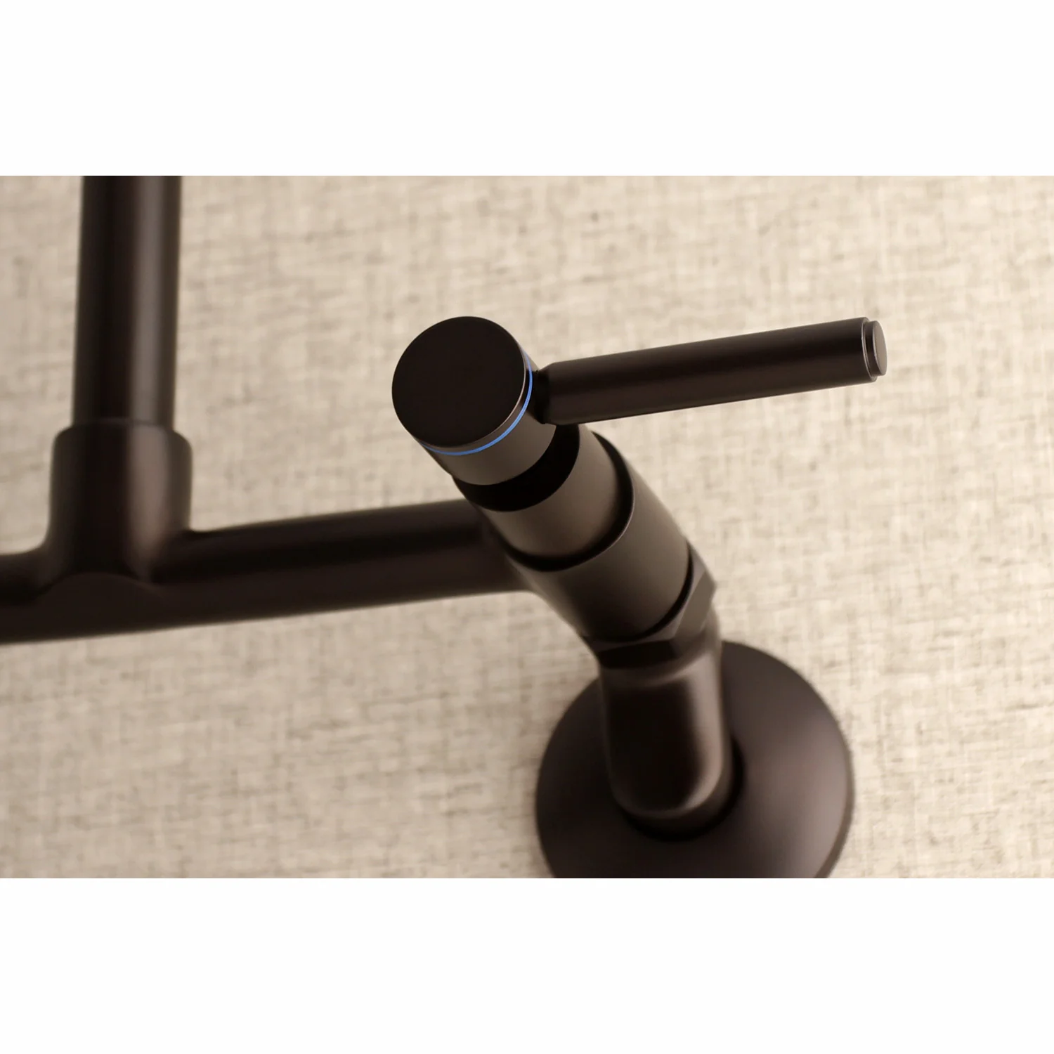 Kingston Sona KS813ORB - Concord Two-Handle 2-Hole Wall Mount Bridge Kitchen Faucet, Oil Rubbed Bronze - Image 5