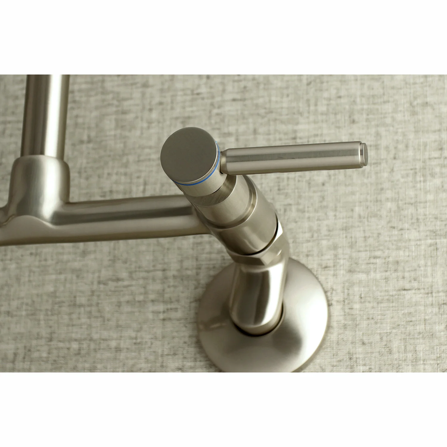 Kingston Sona KS813SN - Concord Two-Handle 2-Hole Wall Mount Bridge Kitchen Faucet, Brushed Nickel - Image 5