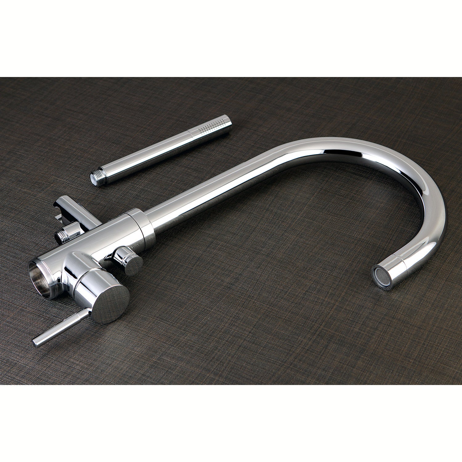 Kingston Sona KS8151DL - Concord Single-Handle 1-Hole Freestanding Tub Faucet with Hand Shower, Polished Chrome - Image 5