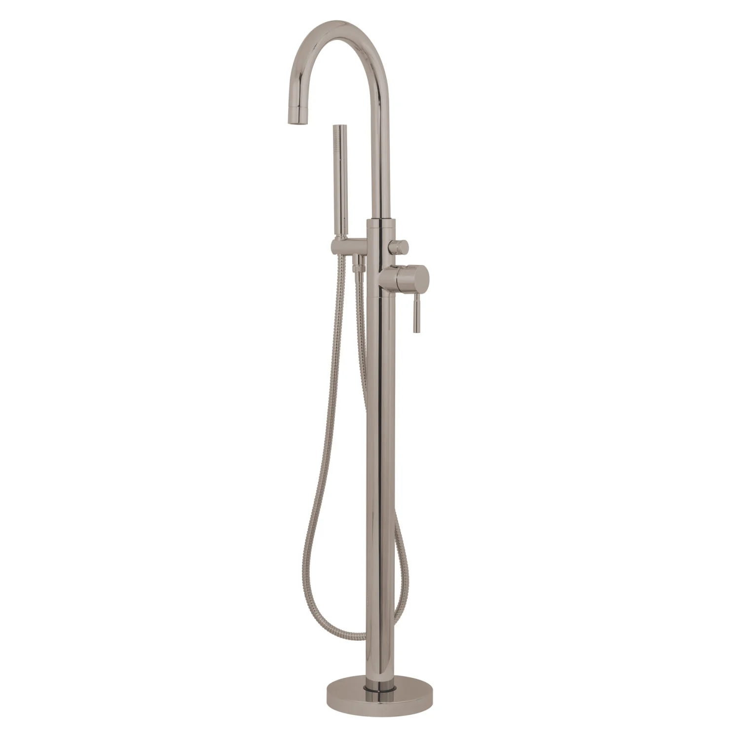 Kingston Sona KS8158DL - Concord Single-Handle 1-Hole Freestanding Tub Faucet with Hand Shower, Brushed Nickel