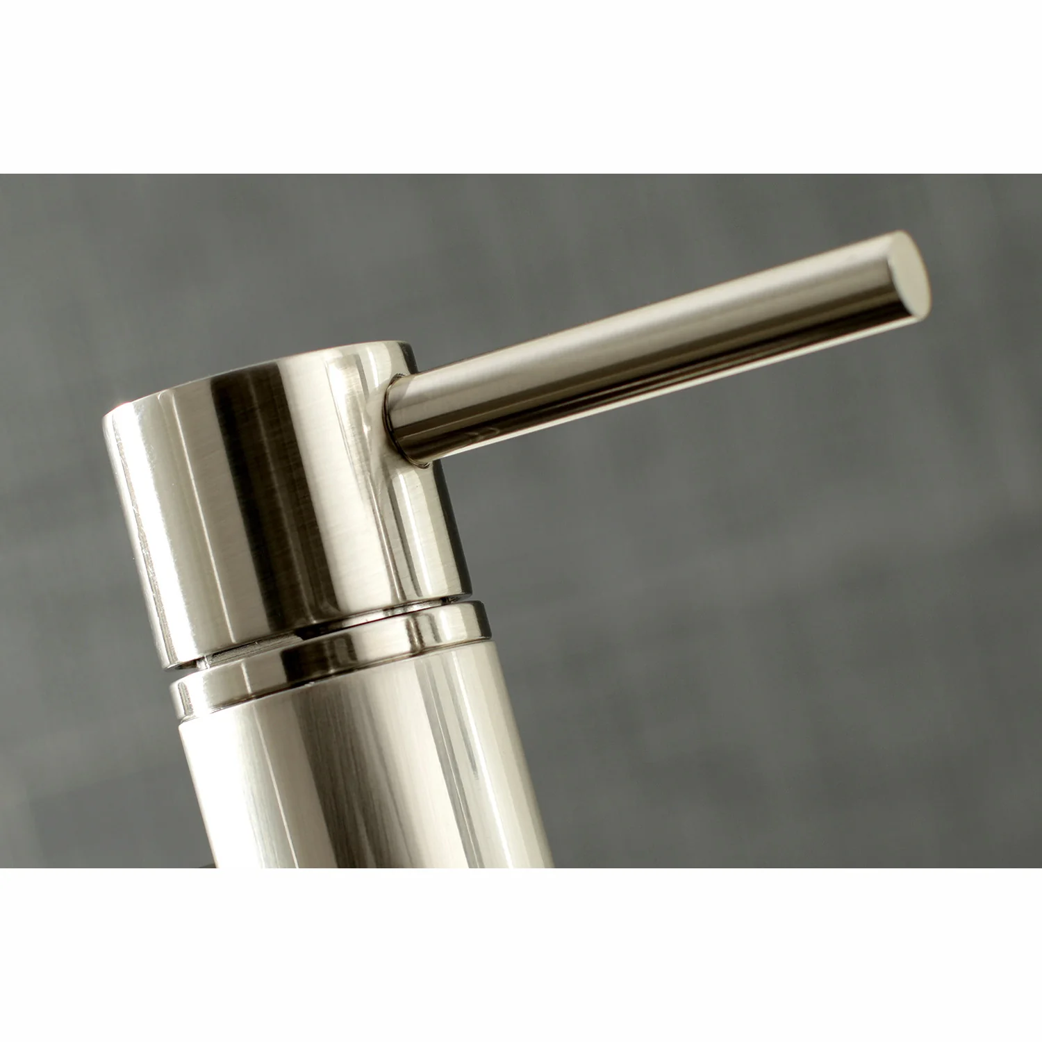 Kingston Sona KS8288DLBS - Concord Two-Handle 4-Hole Deck Mount Bridge Kitchen Faucet with Brass Sprayer, Brushed Nickel - Image 4