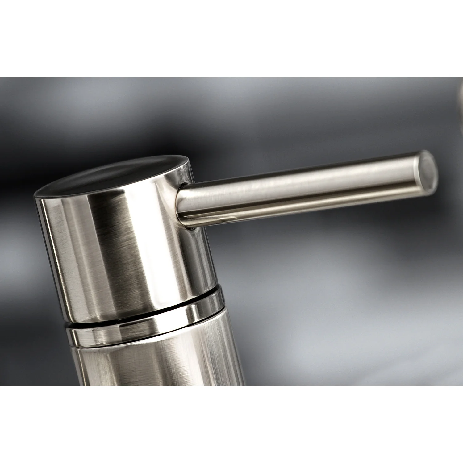 Kingston Sona KS8288DLBS - Concord Two-Handle 4-Hole Deck Mount Bridge Kitchen Faucet with Brass Sprayer, Brushed Nickel - Image 7