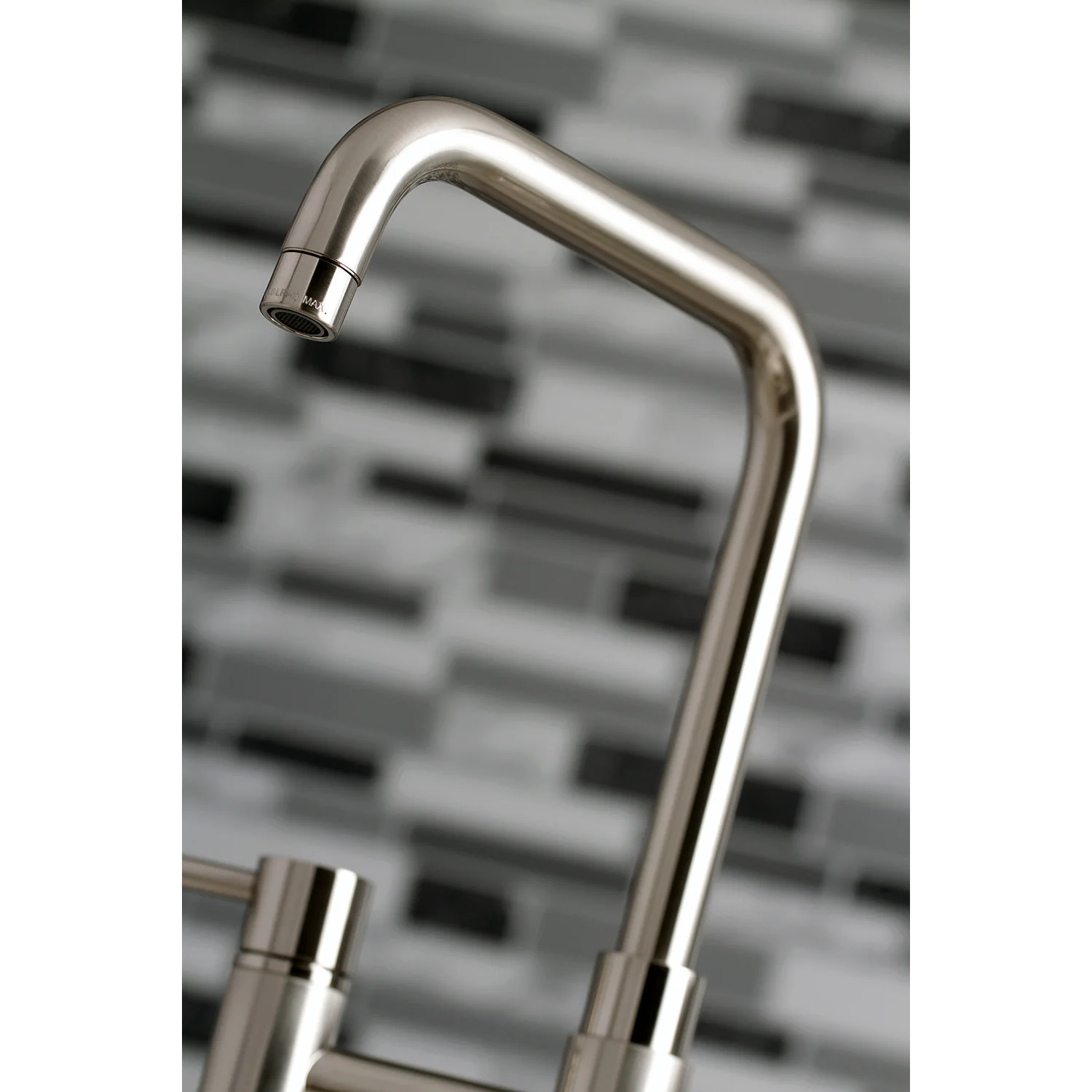 Kingston Sona KS8288DLBS - Concord Two-Handle 4-Hole Deck Mount Bridge Kitchen Faucet with Brass Sprayer, Brushed Nickel - Image 8