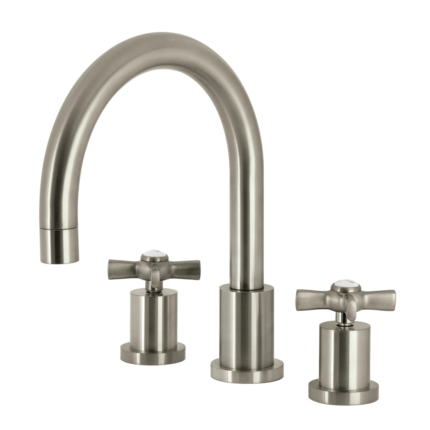 Kingston Tulare KS8328ZX - Millennium Two-Handle 3-Hole Deck Mount Roman Tub Faucet, Brushed Nickel