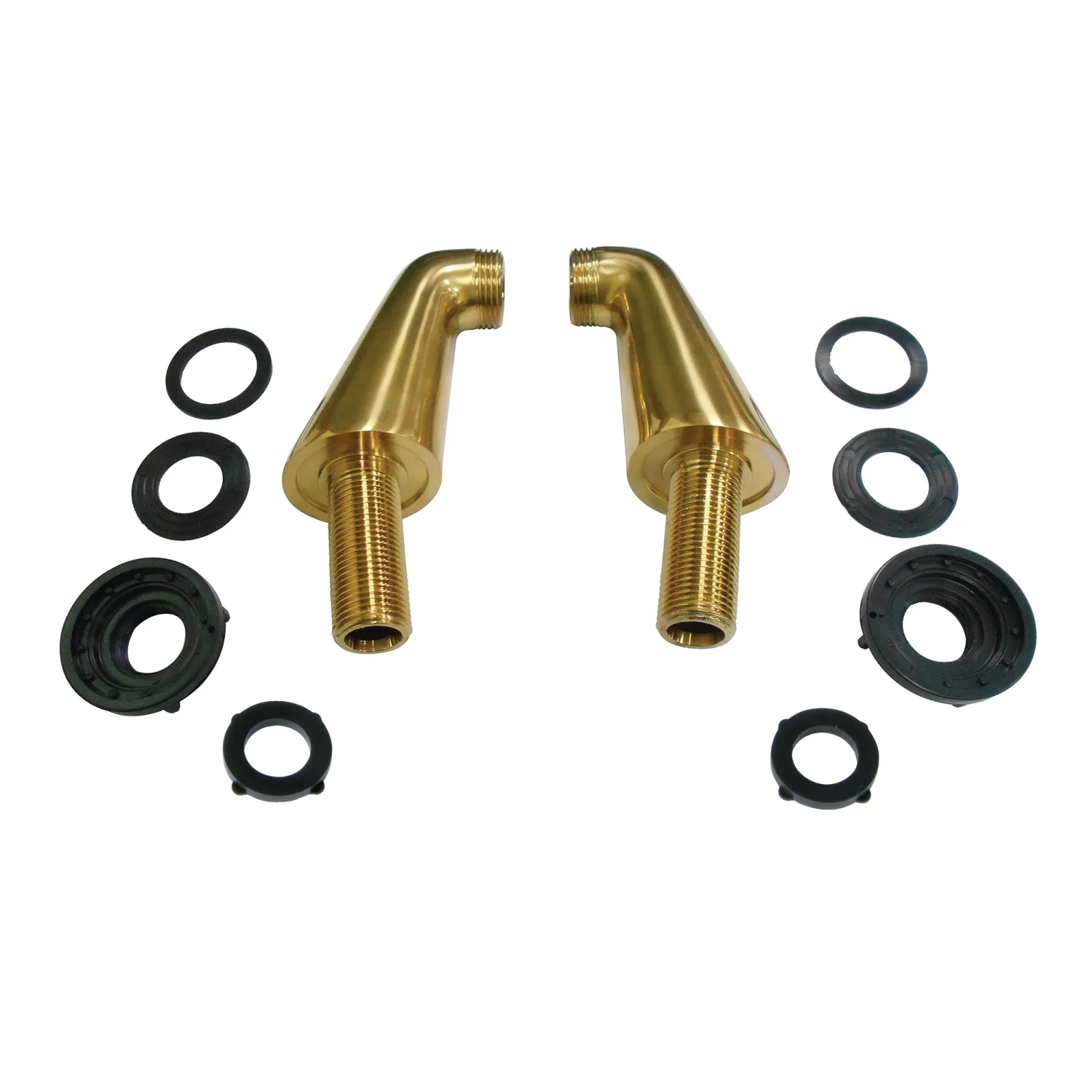 Kingston Vintage KSEL267SB Brass Deck Mount Tub Faucet Riser (KS267SB), Brushed Brass