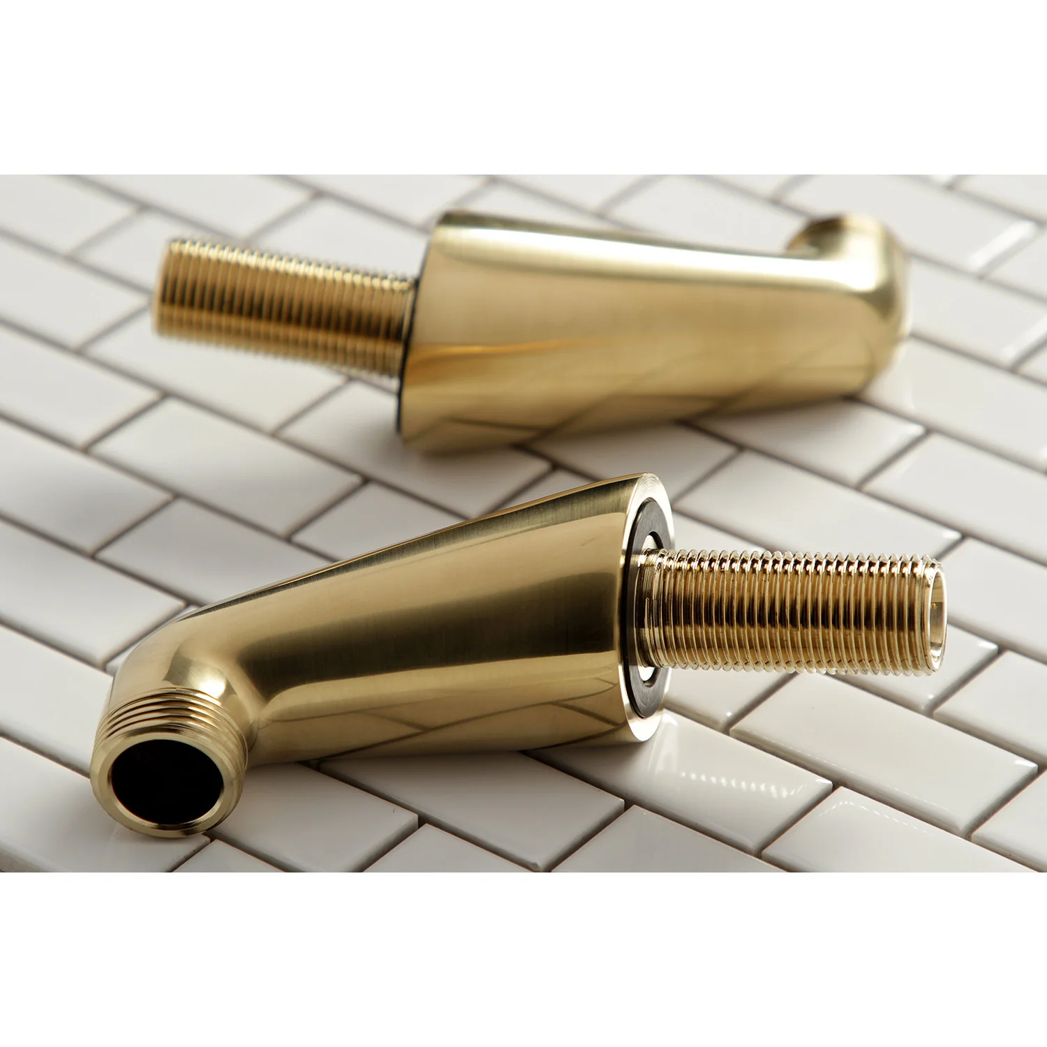 Kingston Vintage KSEL267SB Brass Deck Mount Tub Faucet Riser (KS267SB), Brushed Brass - Image 2