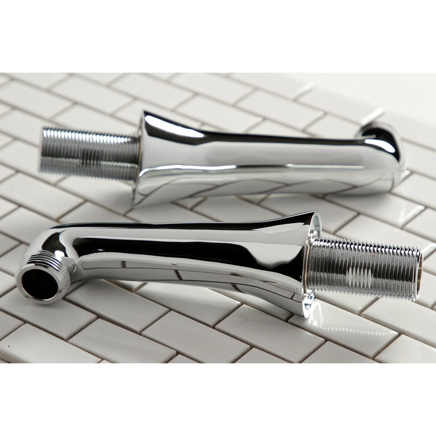 Kingston KSEL268C Brass Deck Mount Tub Faucet Riser (KS268C), Polished Chrome - Image 2