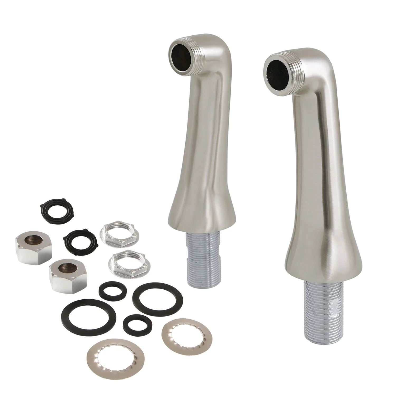 Kingston KSEL268SN Brass Deck Mount Tub Faucet Riser (KS268SN), Brushed Nickel