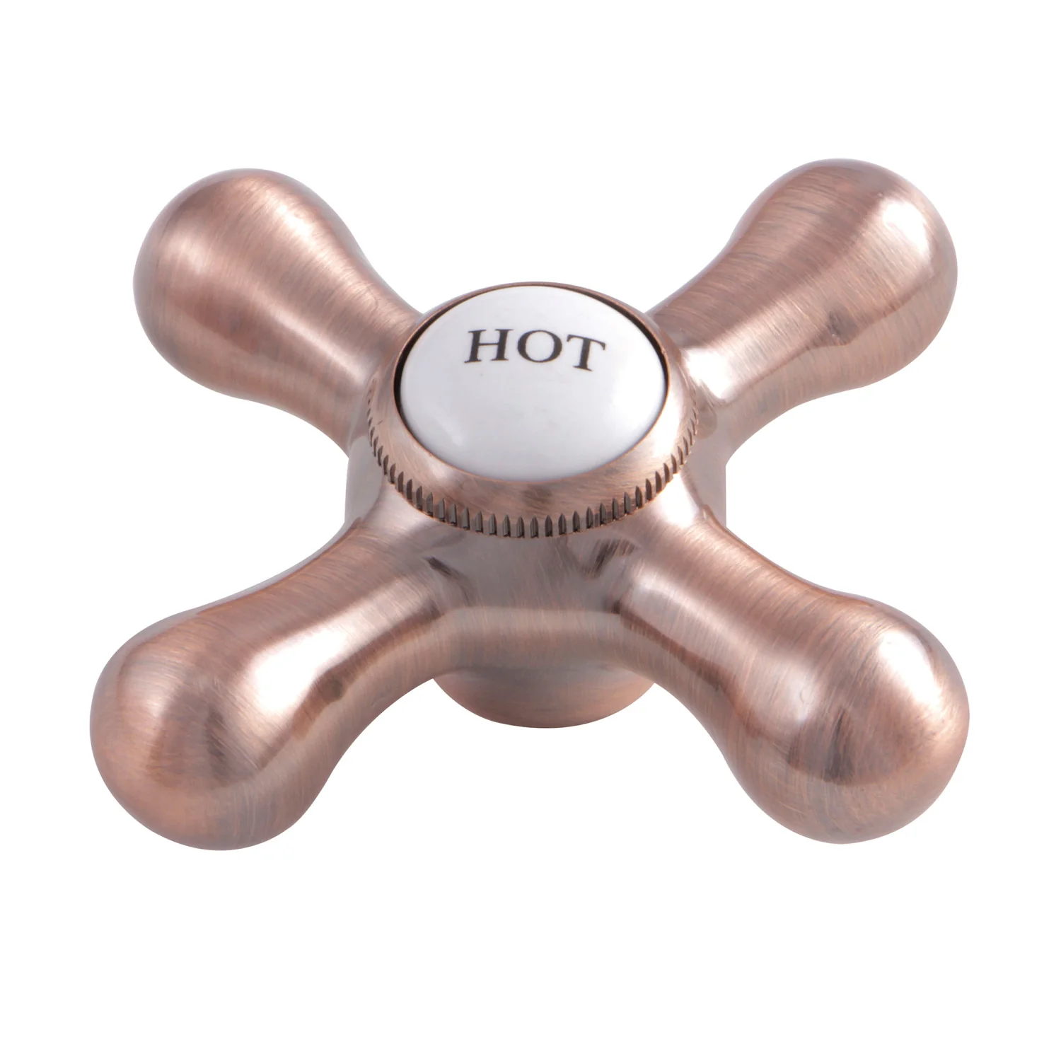 Kingston KSH116AXACH Brass Cross Handle (Hot Side), Antique Copper