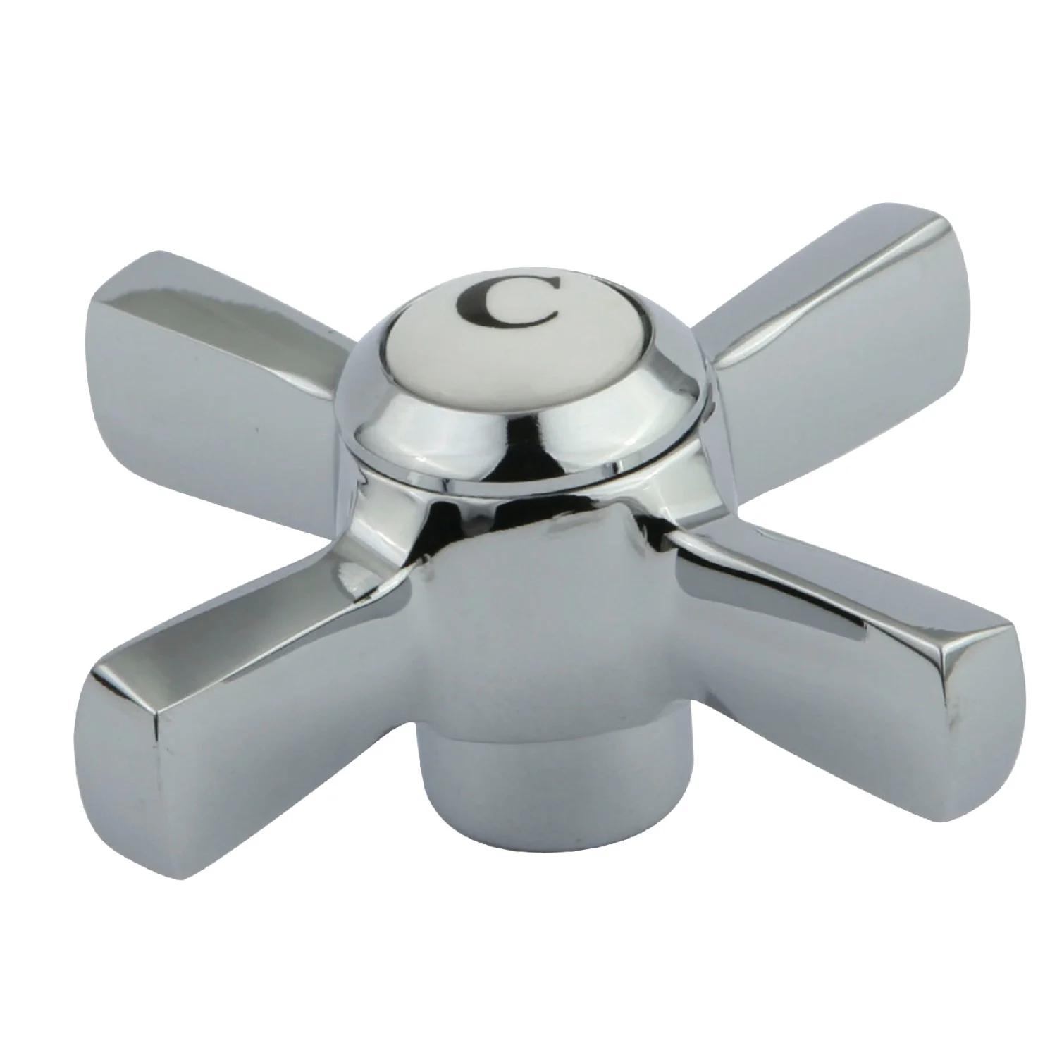 Kingston KSH2951ZXC Brass Cross Handle (Cold Side), Polished Chrome