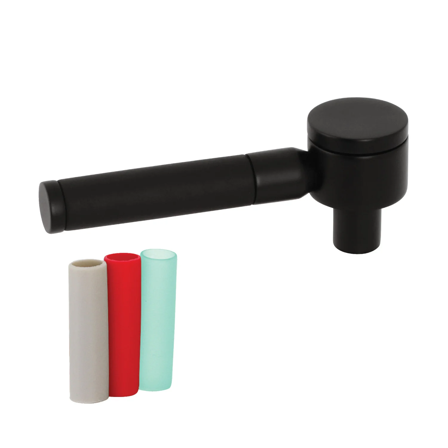 Kingston Kaiser KSH2960DKL Brass Lever Handle with Neoprene Sleeve, Matte Black
