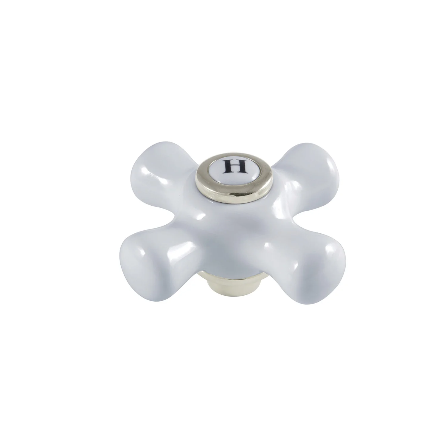 Kingston KSH3226PXH Porcelain Cross Handle (Hot Side), Polished Nickel
