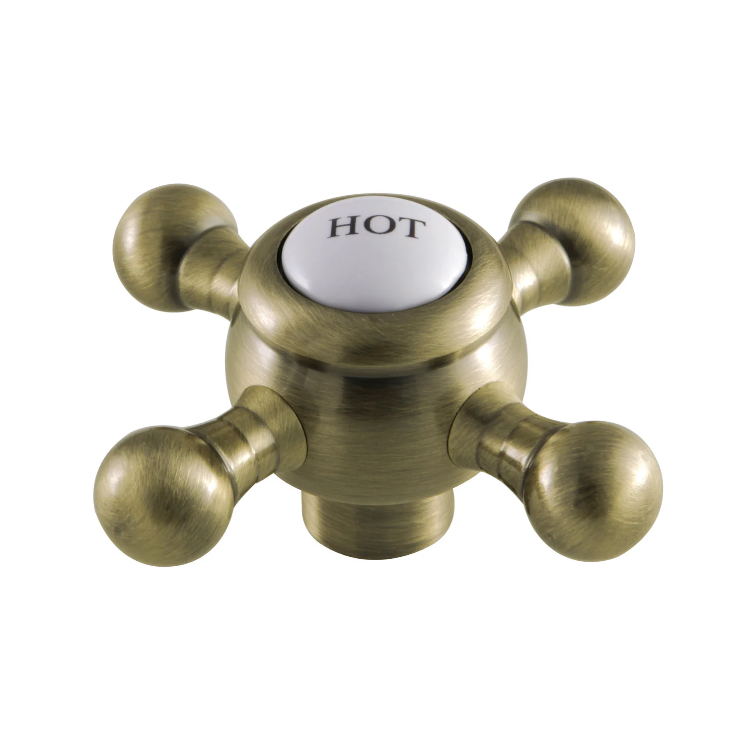 Kingston KSH4463BXH Brass Cross Handle (Hot Side), Antique Brass