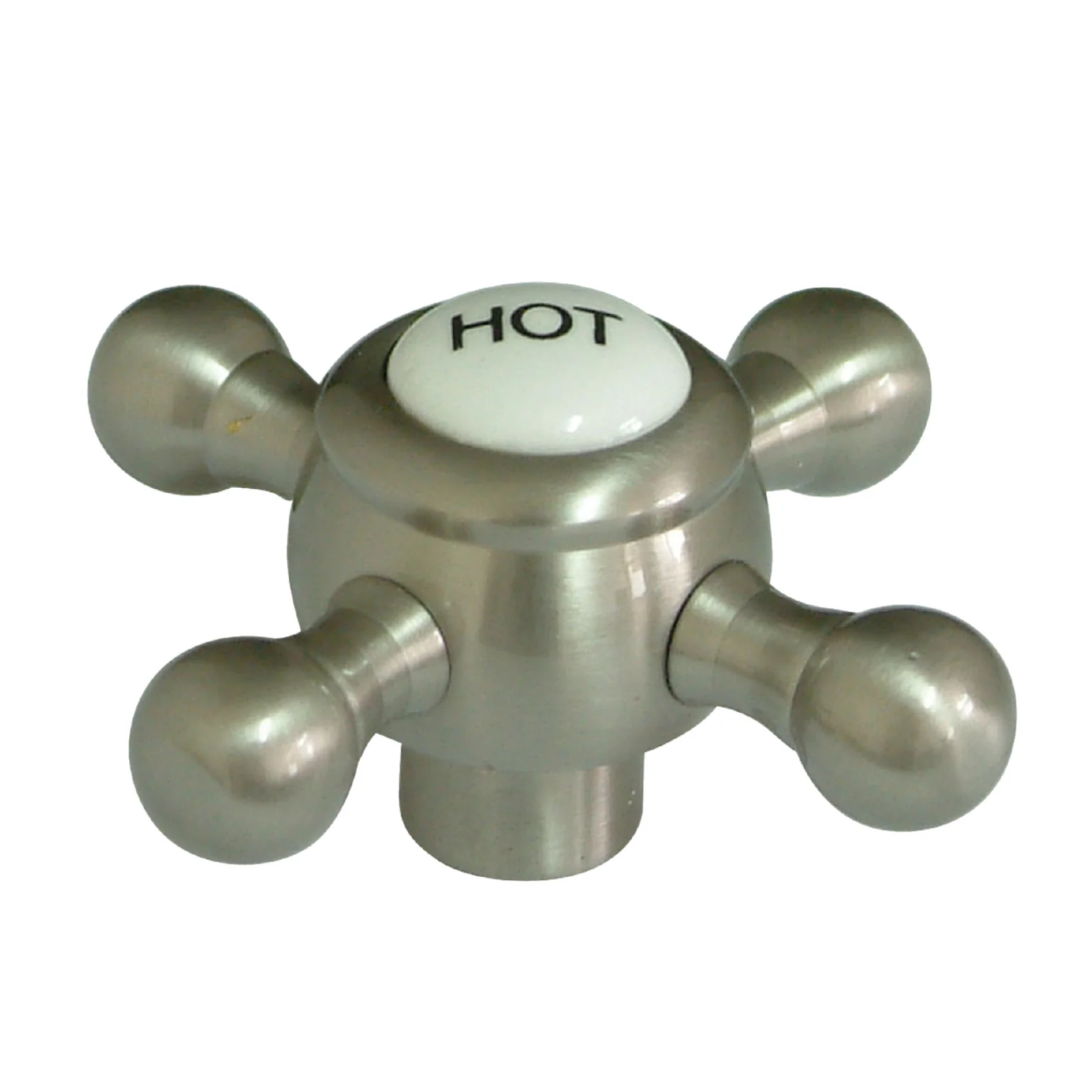 Kingston KSH4468BXH Brass Cross Handle (Hot Side), Brushed Nickel