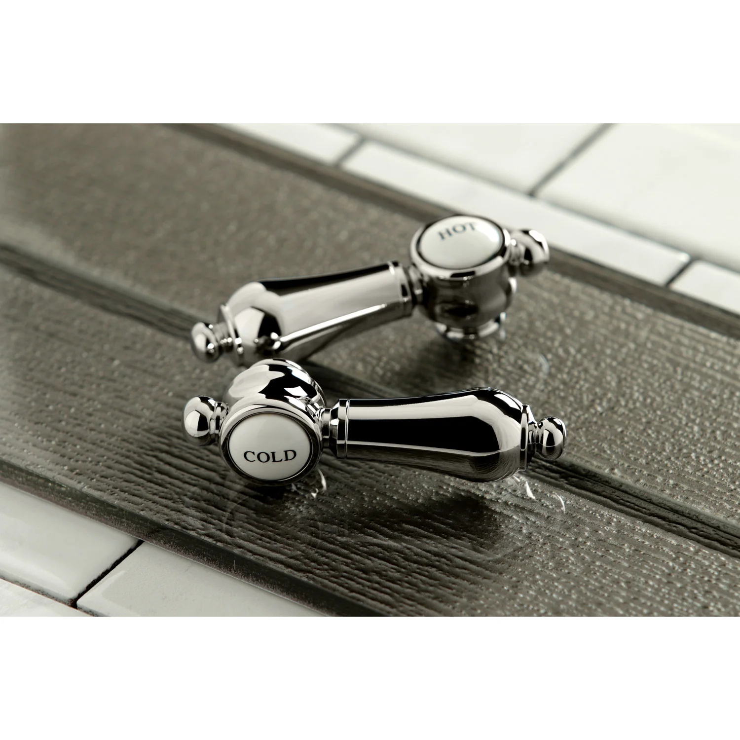 Kingston KSH7616BALC Brass Lever Handle (Cold Side), Polished Nickel - Image 2
