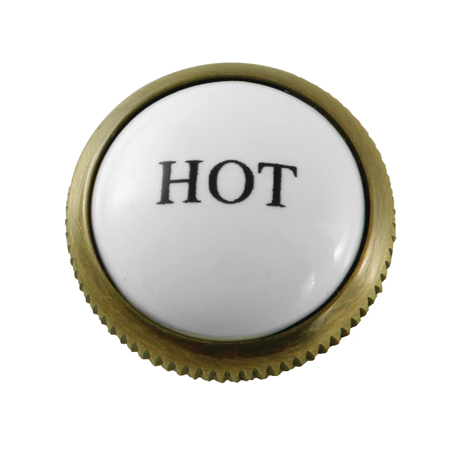 Kingston KSHI1163AXH Hot Handle Index Button, Antique Brass