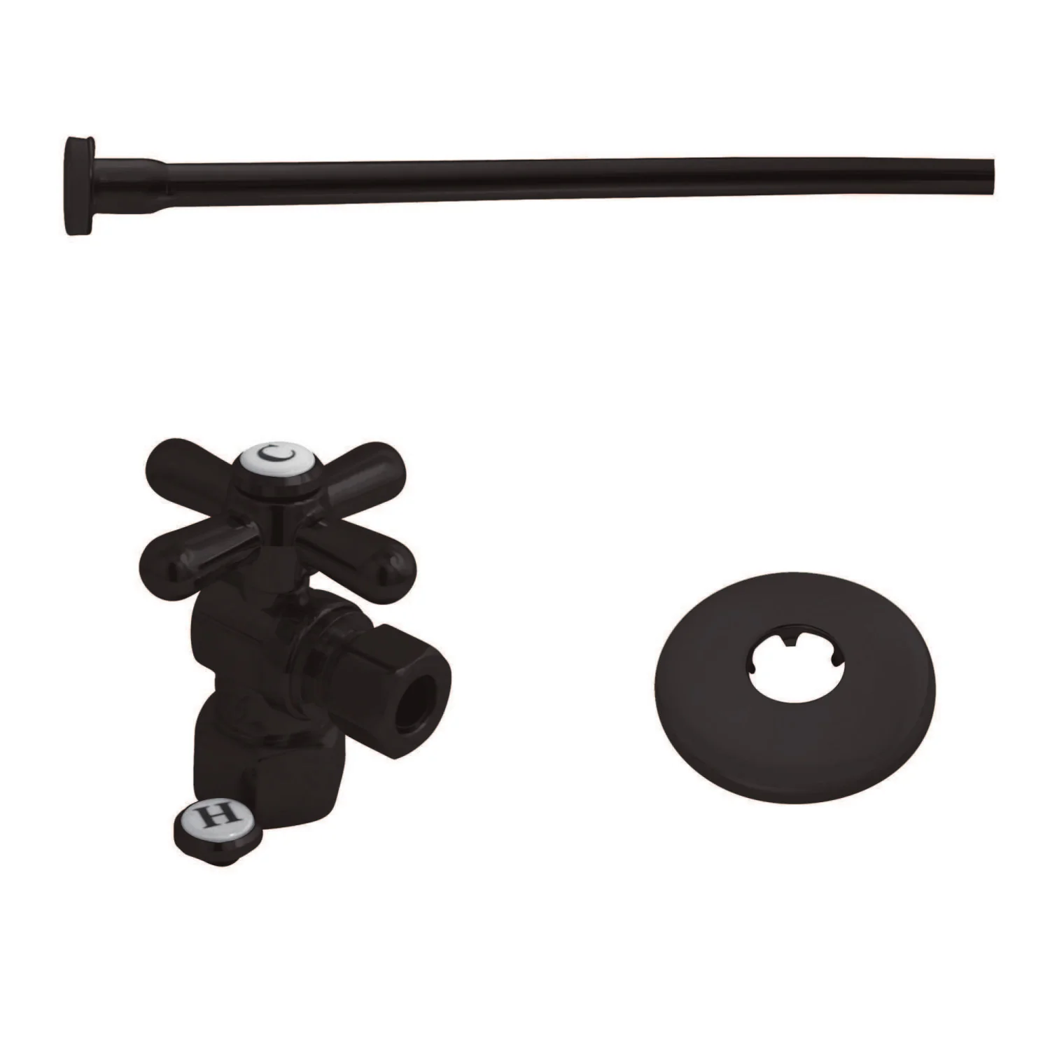 Kingston Heirloom KTK105P - Trimscape Toilet Supply Kit, 1/2-Inch IPS Inlet x 3/8-Inch Comp Outlet, Oil Rubbed Bronze