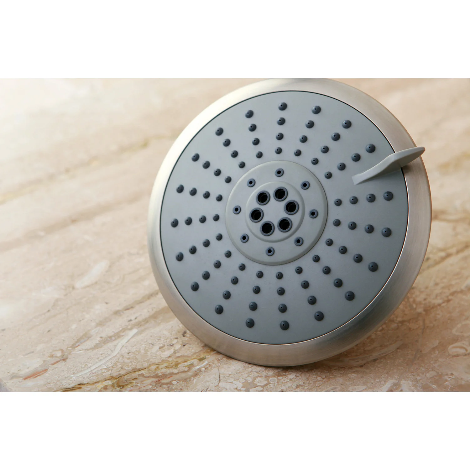 Kingston Tulare KX258 - Shower Scape 5-Inch Round 5-Function ABS Shower Head, Brushed Nickel - Image 2