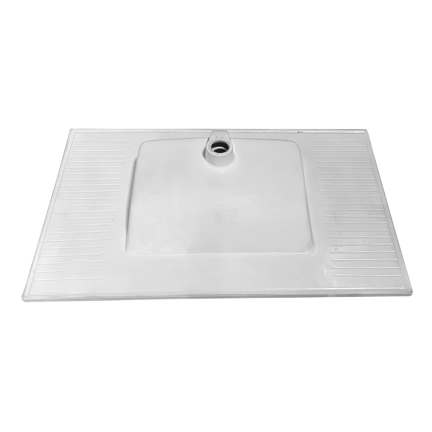 Kingston Tulare LBT37227W34 - Continental 37-Inch Ceramic Vanity Sink Top (4" Faucet Drillings), White - Image 8