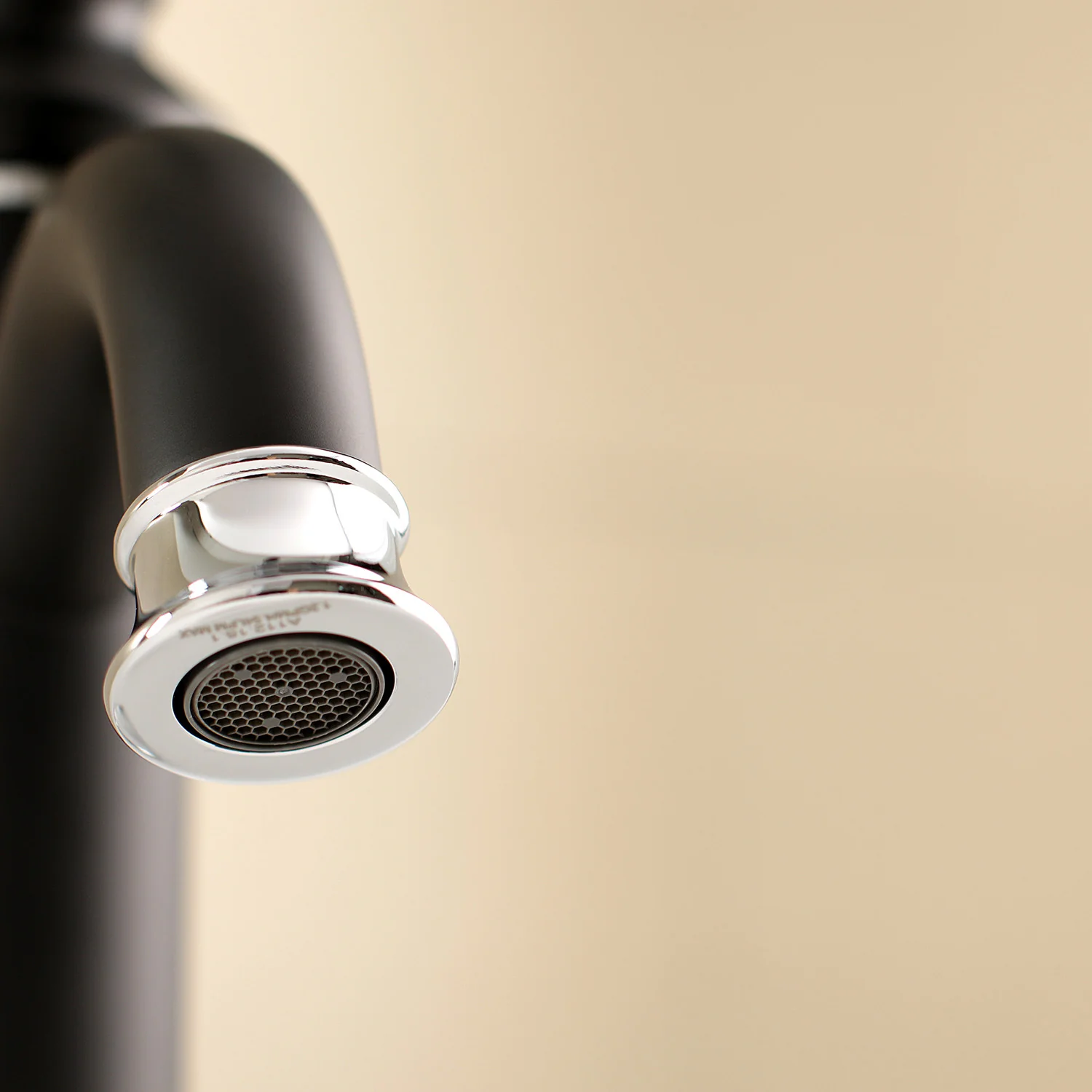 Kingston Heirloom LS5417RL - Royale One-Handle 1-Hole Bathroom Faucet with Deck Plate and Push Pop-Up Drain, Matte Black/Polished Chrome - Image 7